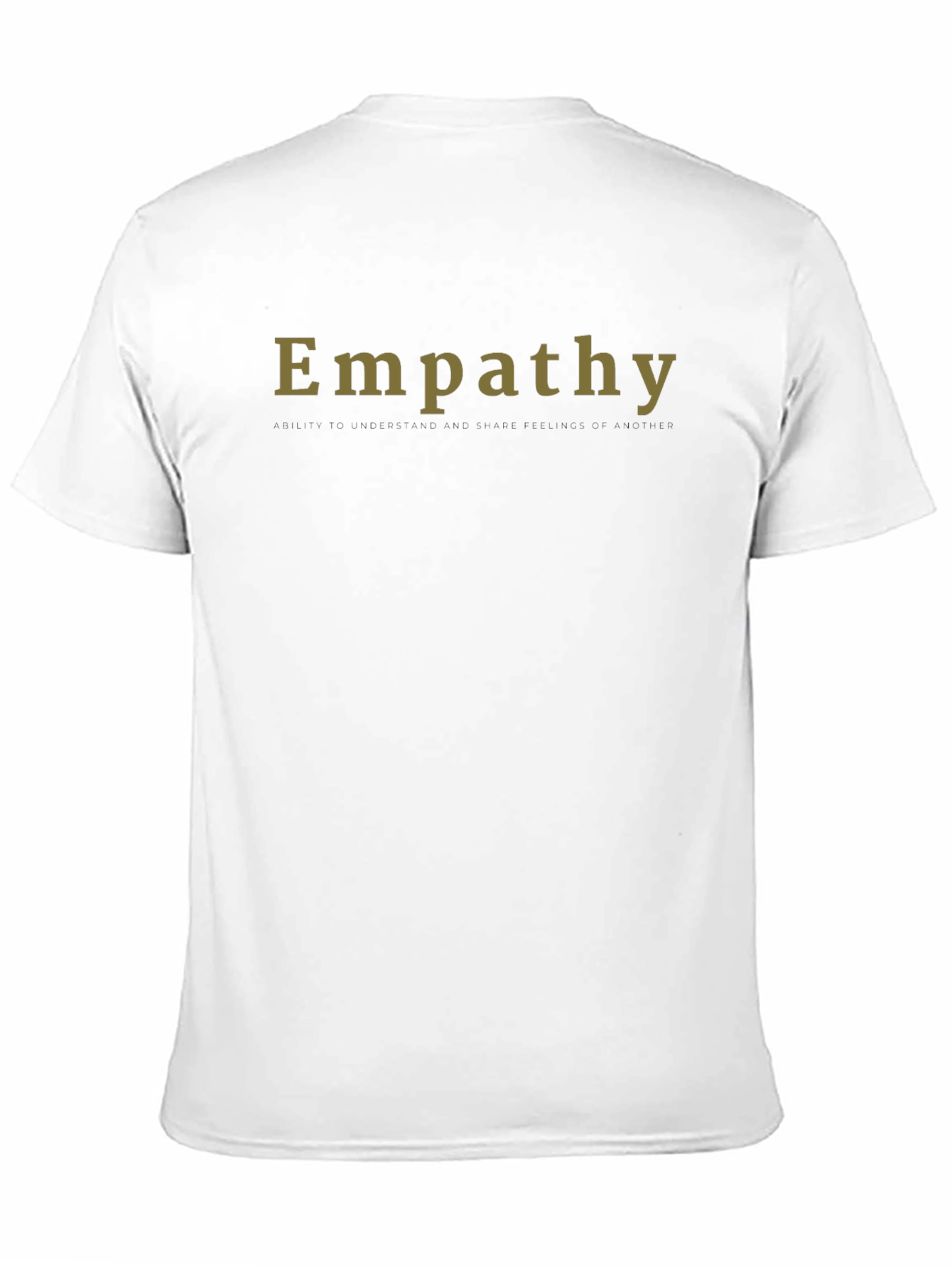 Empathy T-Shirt - Black Crew Neck Tee