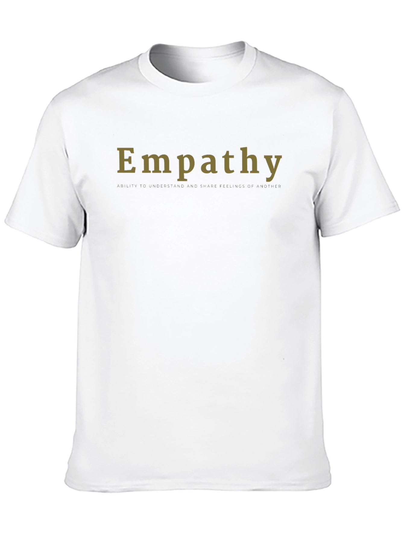 Empathy T-Shirt - Black Crew Neck Tee