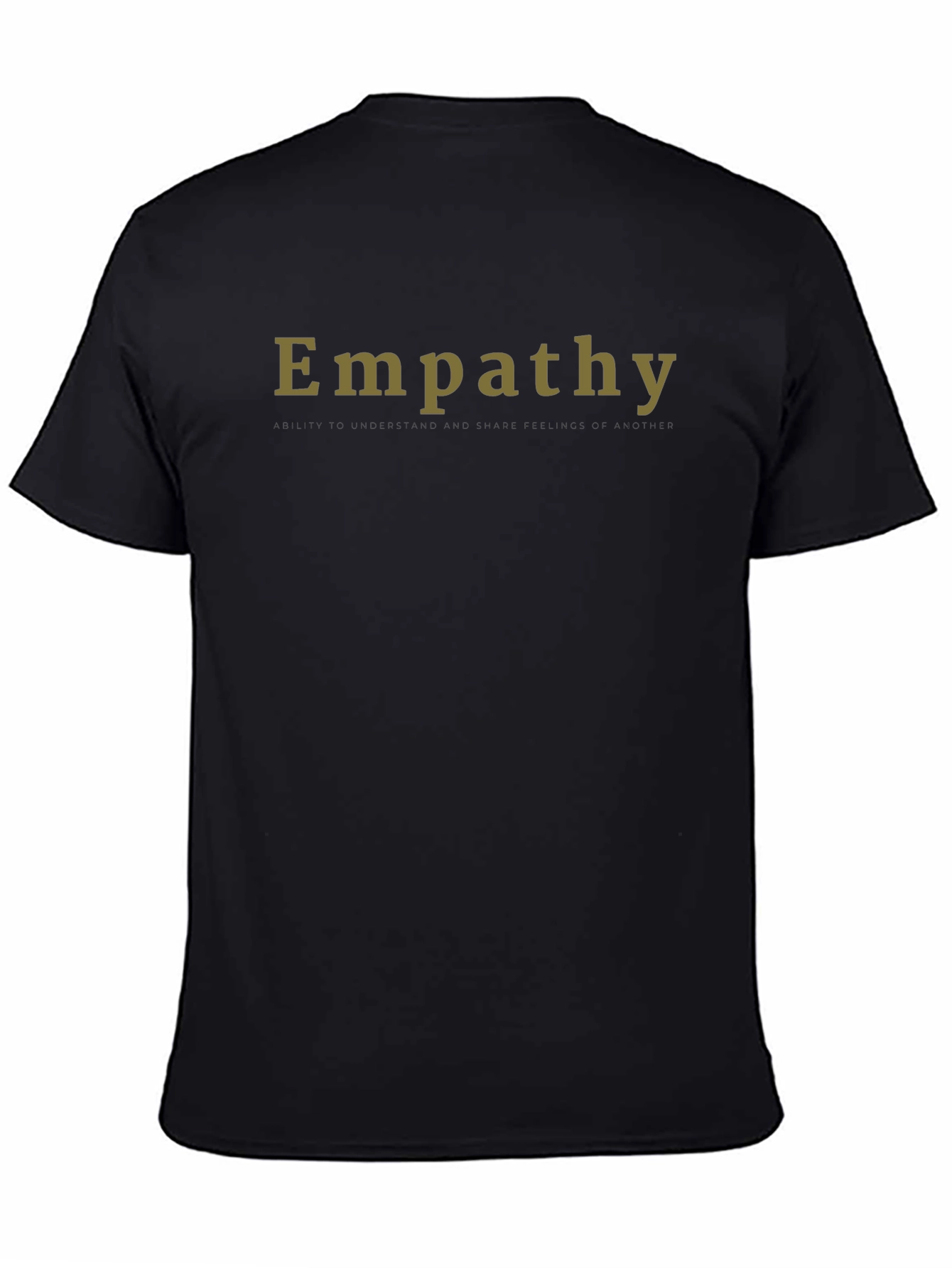Empathy T-Shirt - Black Crew Neck Tee