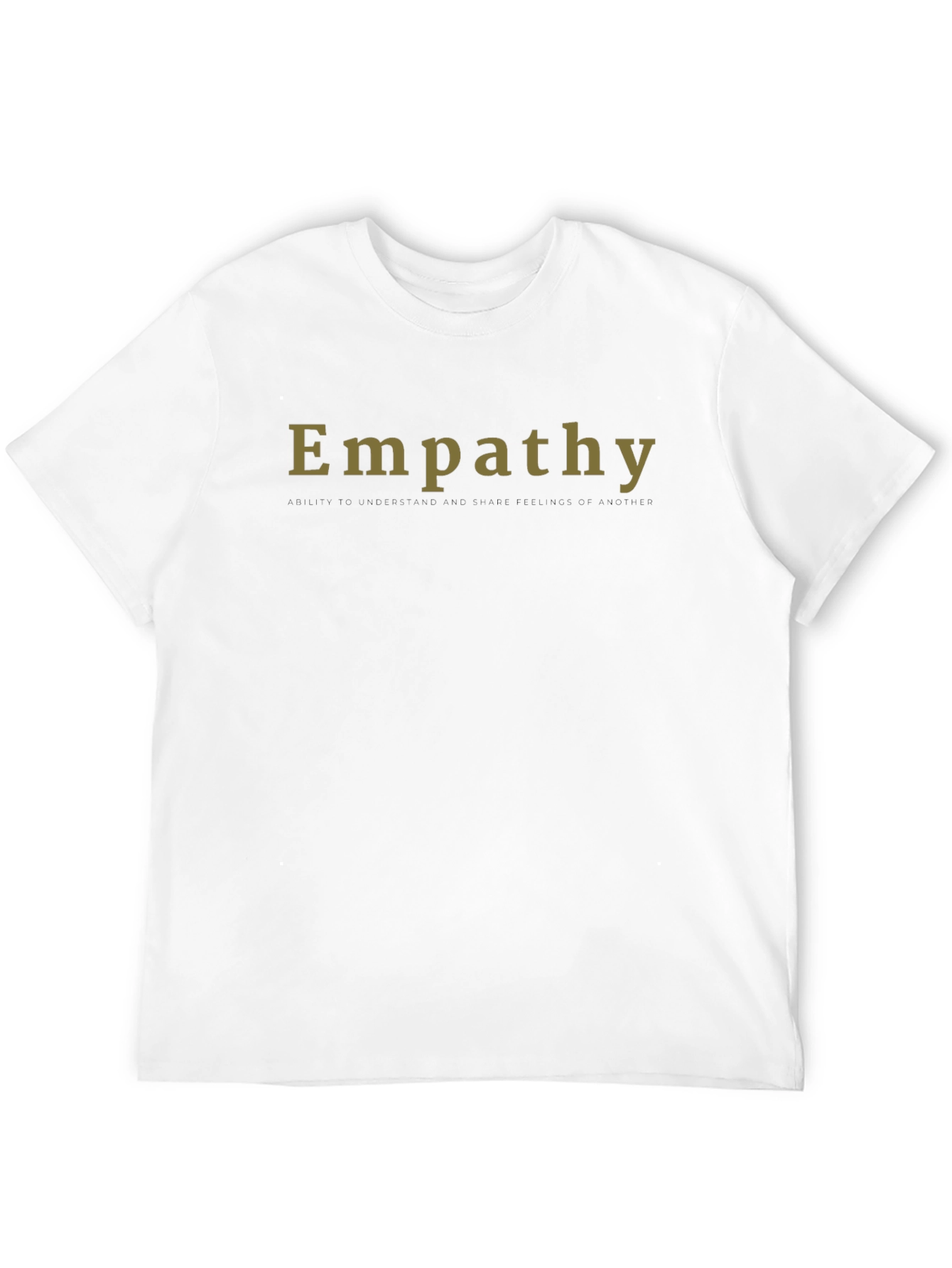 Empathy T-Shirt - Black Crew Neck Tee