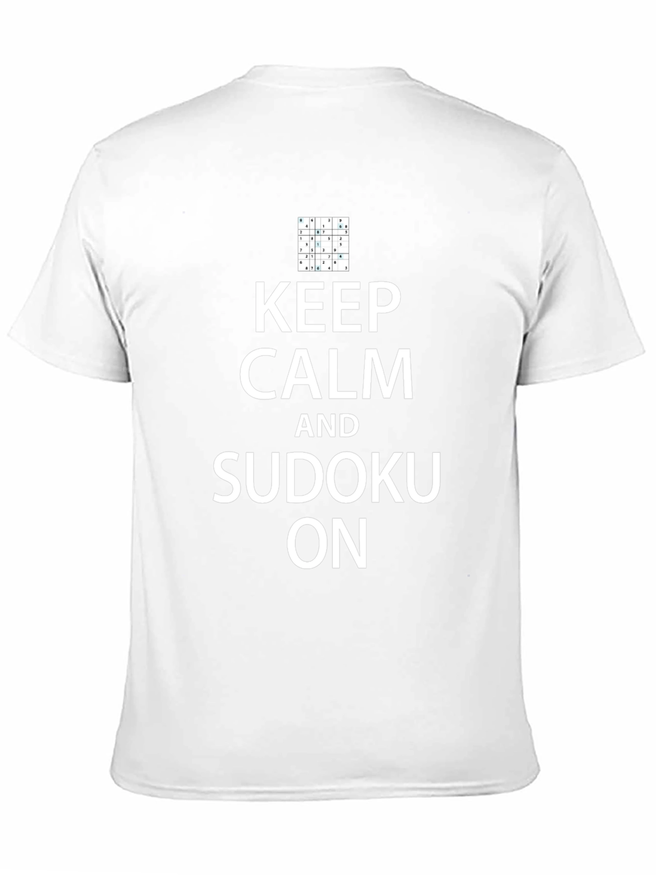 Keep Calm and Sudoku On T-Shirt - Black