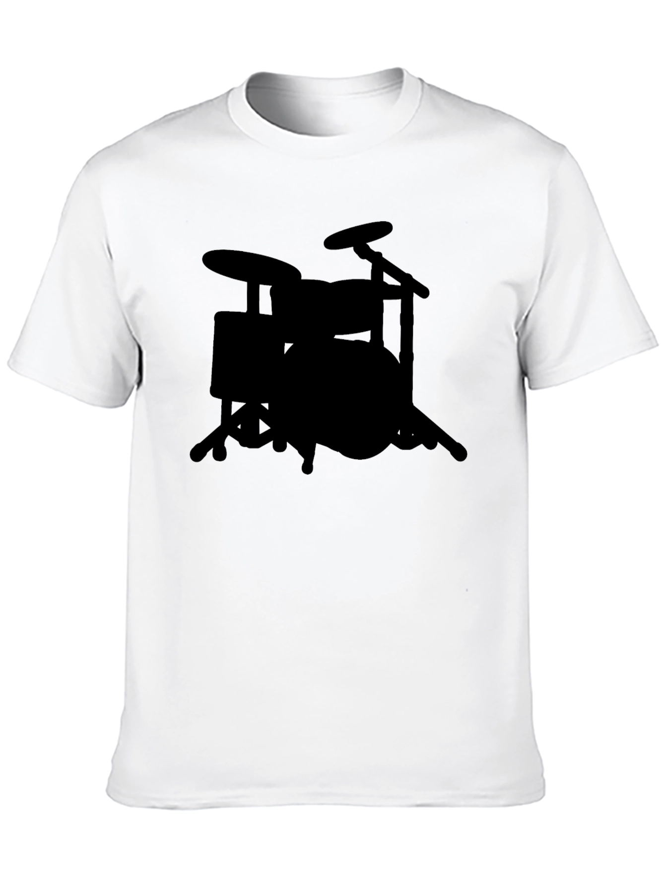 Black Drum Kit T-Shirt - Musician Style