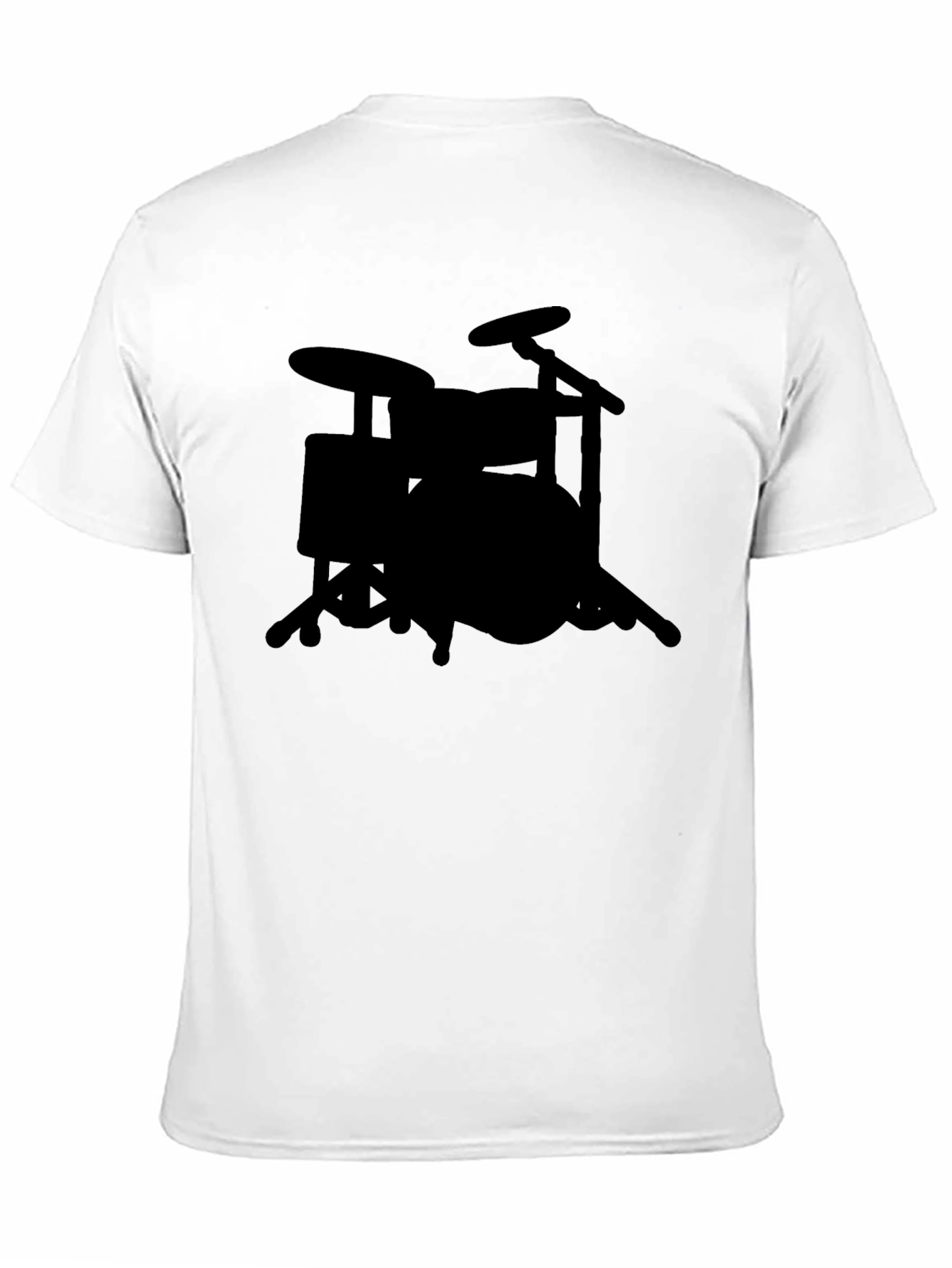 Black Drum Kit T-Shirt - Musician Style
