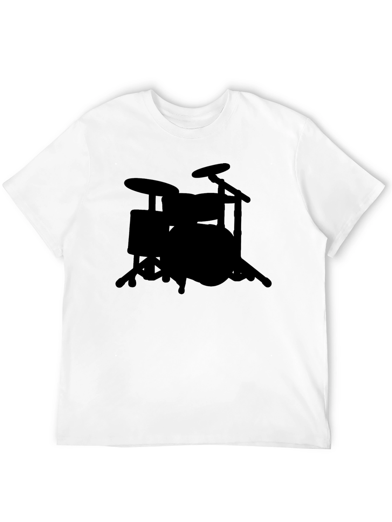 Black Drum Kit T-Shirt - Musician Style