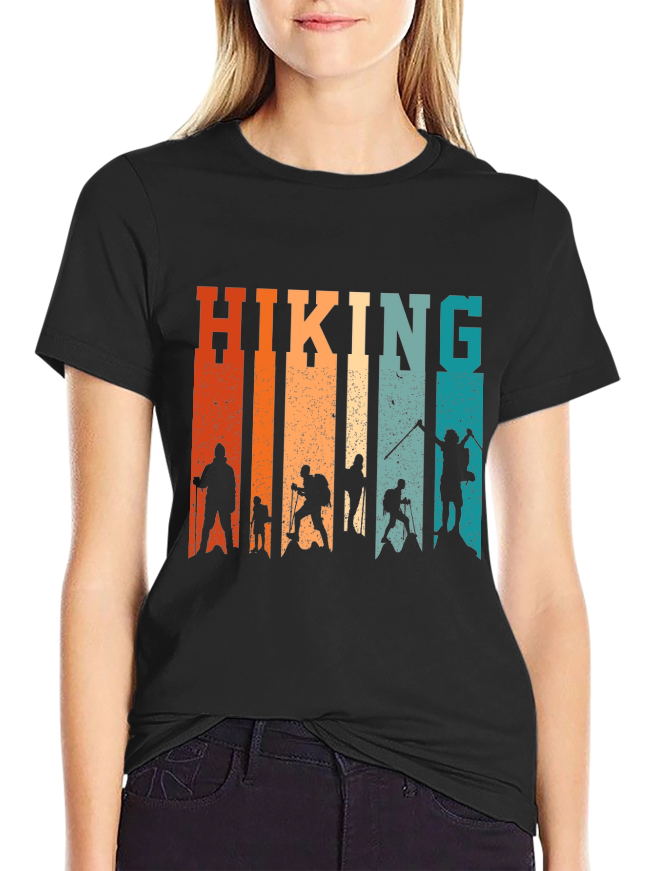 Retro Hiking T-Shirt - Adventure Design