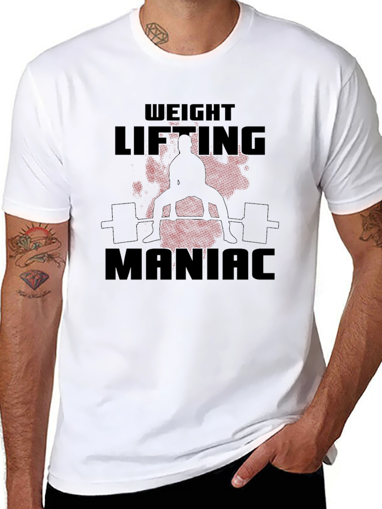 Weight Lifting Maniac T-Shirt - Gym Workout Tee