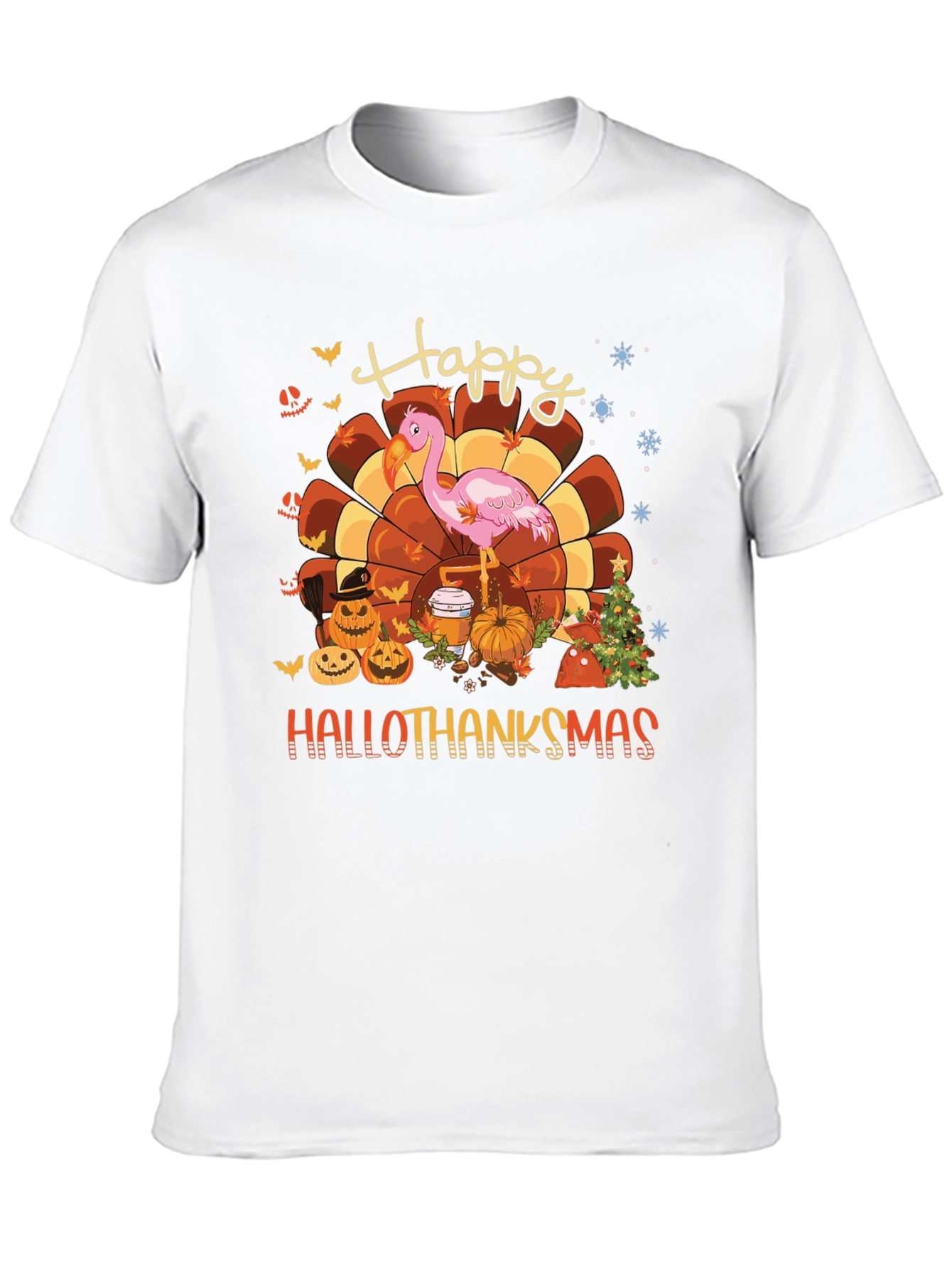 Hallothanksmas Flamingo Tee