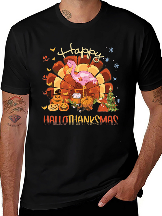 Hallothanksmas Flamingo Tee