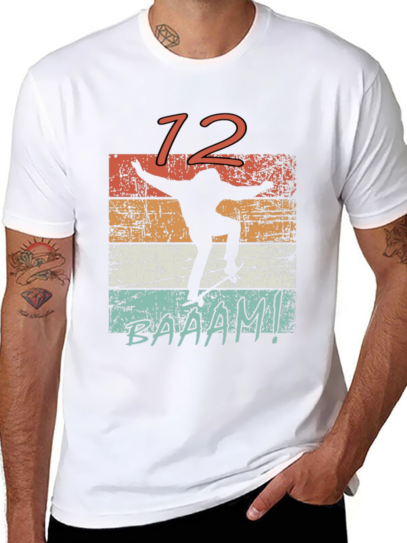 Retro Skater Tee - BAAAM! Design