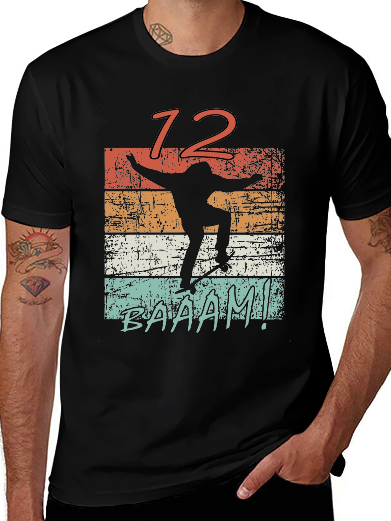 Retro Skater Tee - BAAAM! Design