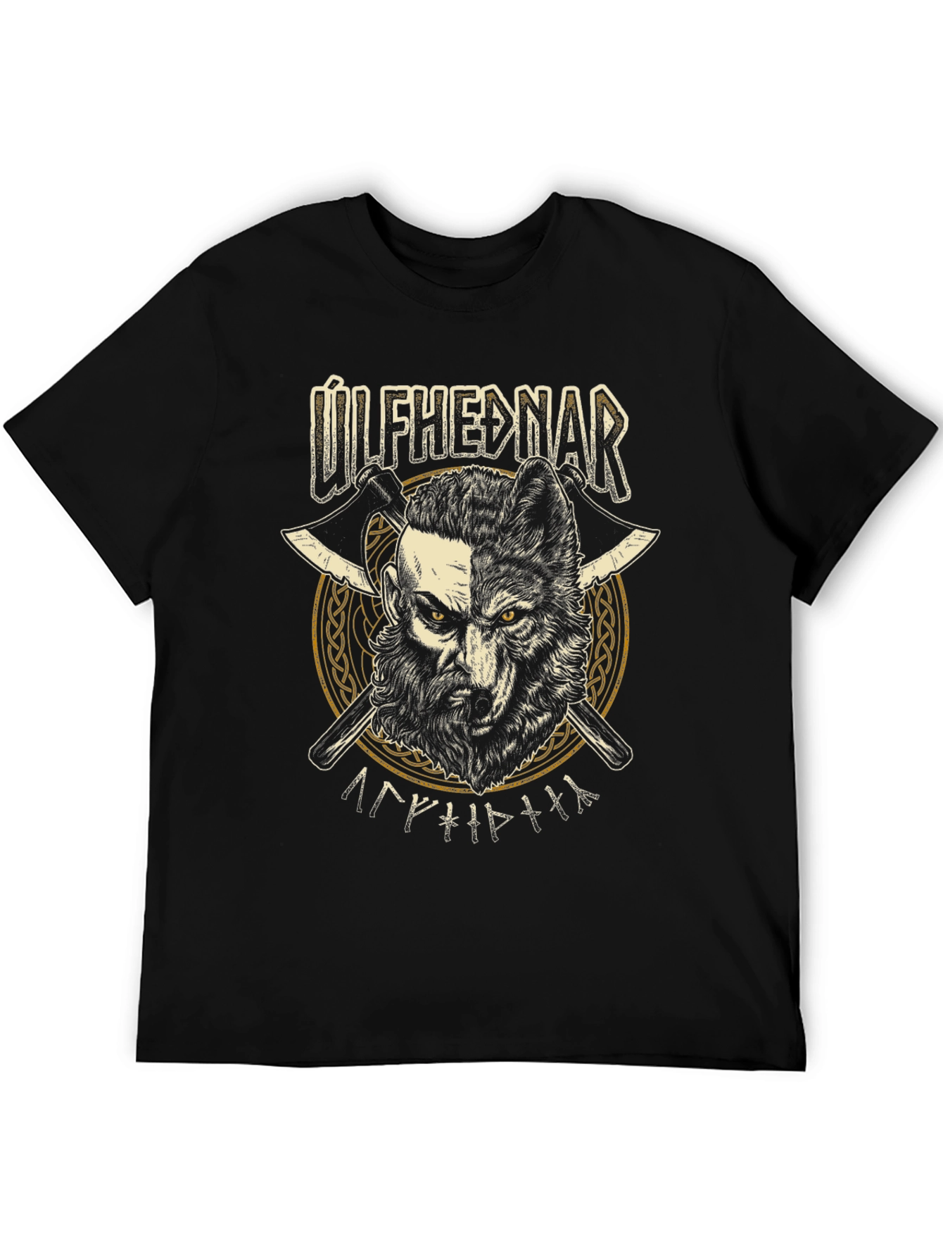 Úlfhéðnar Viking Warrior Black T-Shirt