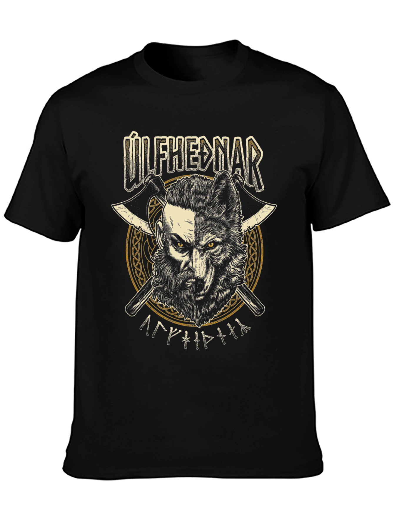 Úlfhéðnar Viking Warrior Black T-Shirt