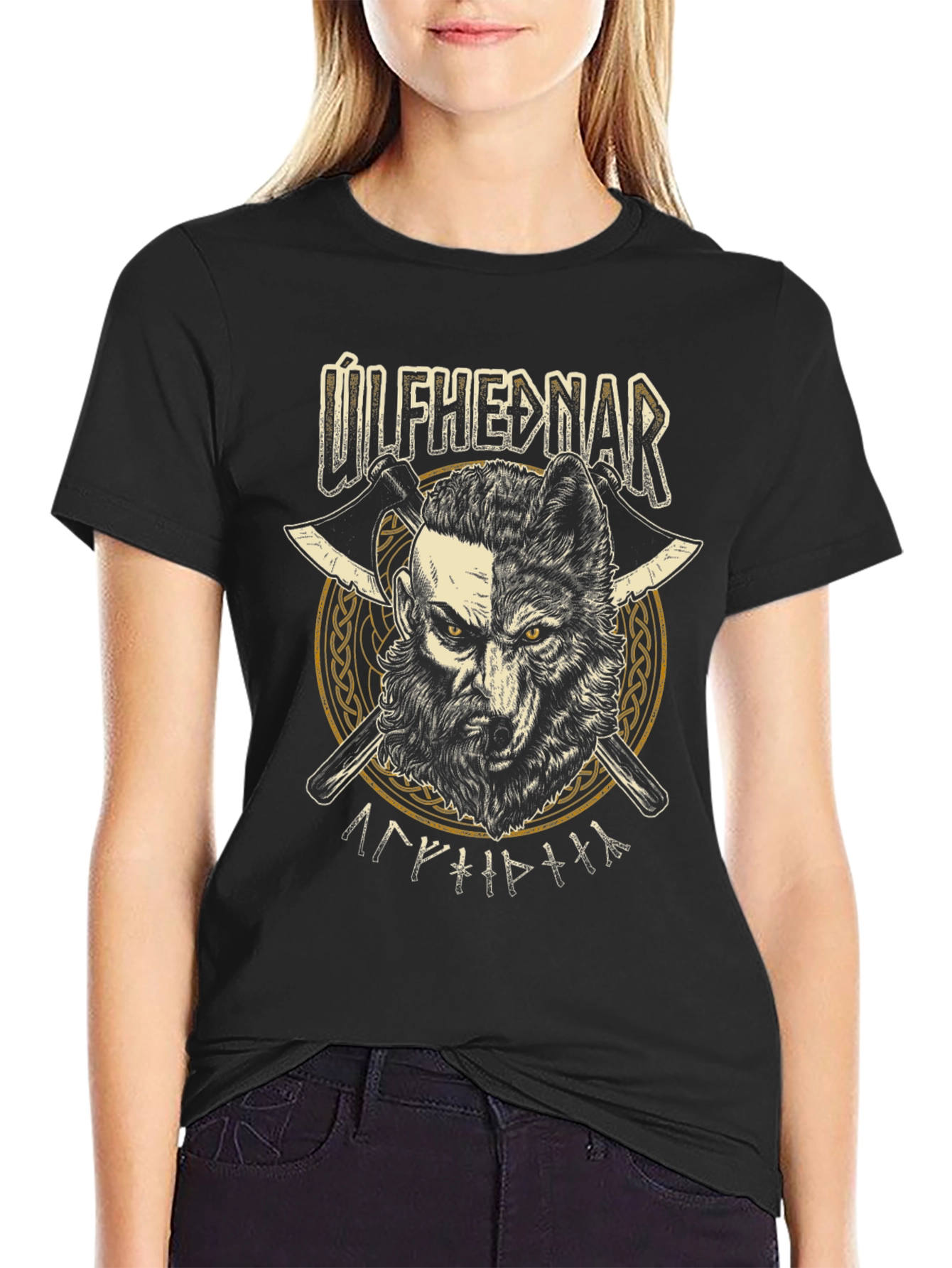 Úlfhéðnar Viking Warrior Black T-Shirt