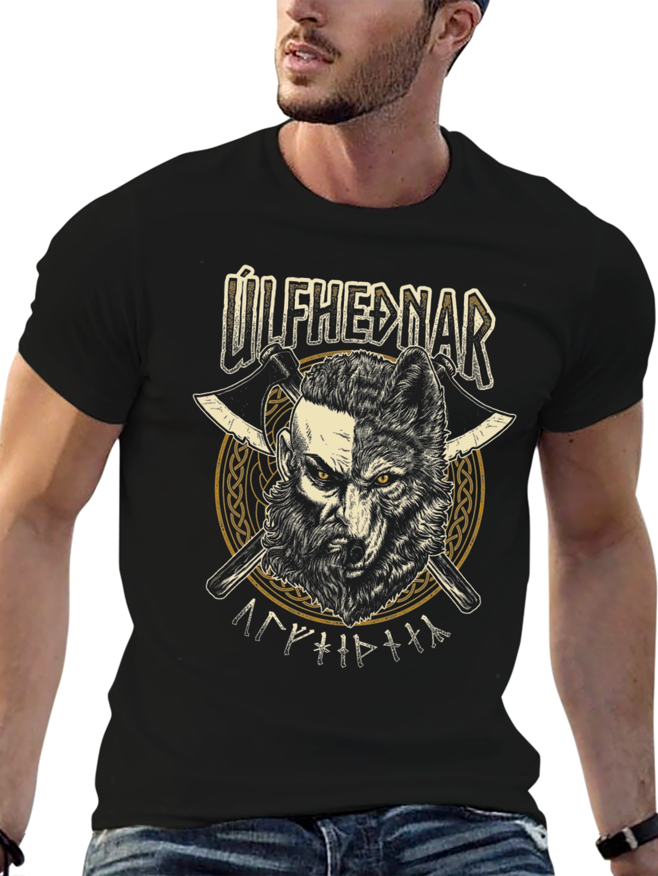 Úlfhéðnar Viking Warrior Black T-Shirt