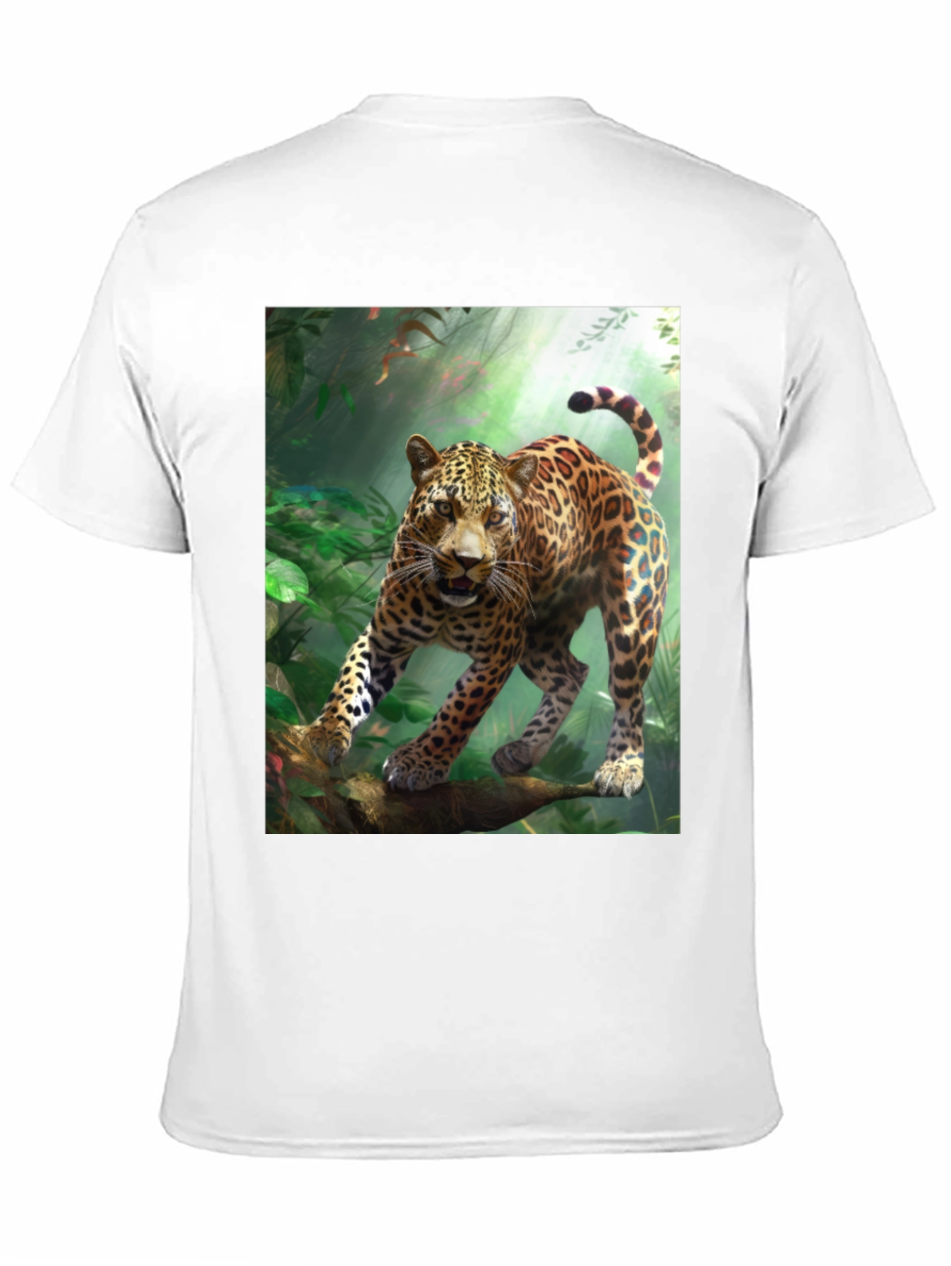 Leopard Jungle Graphic Tee - Wild Animal Print