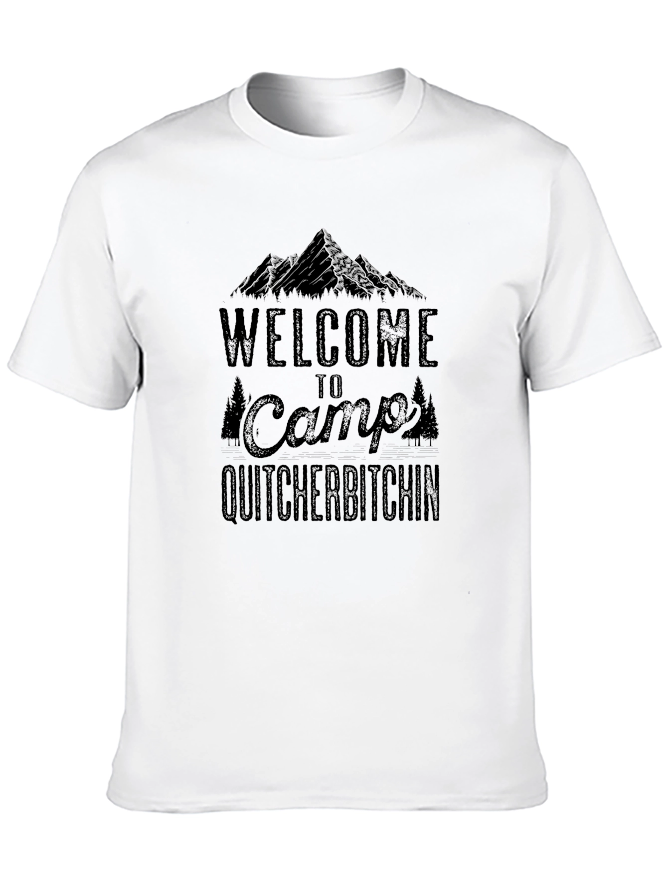 Camp Quitcherbitchin Black Graphic Tee