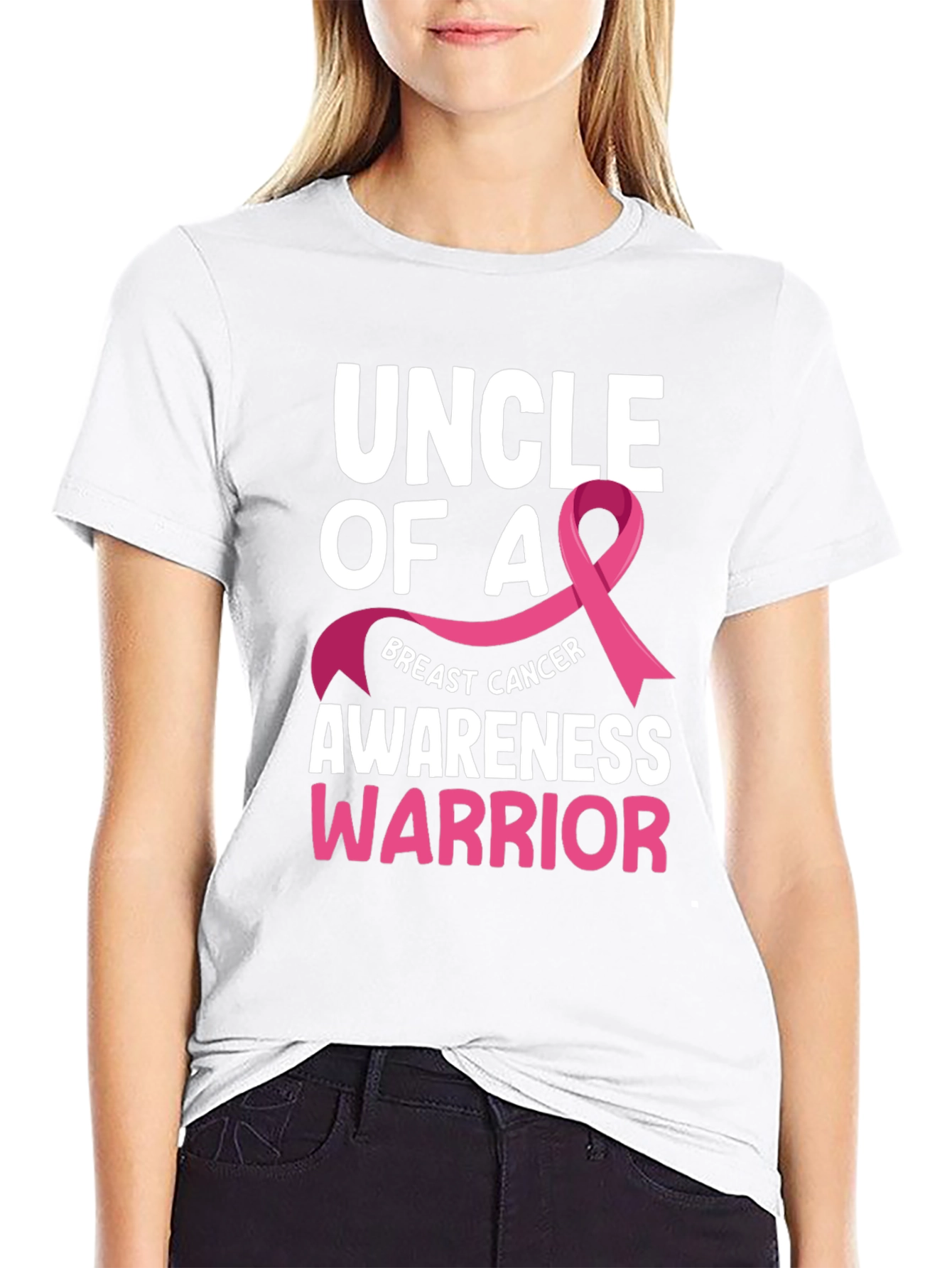 Uncle of a Breast Cancer Awareness Warrior T-Shirt