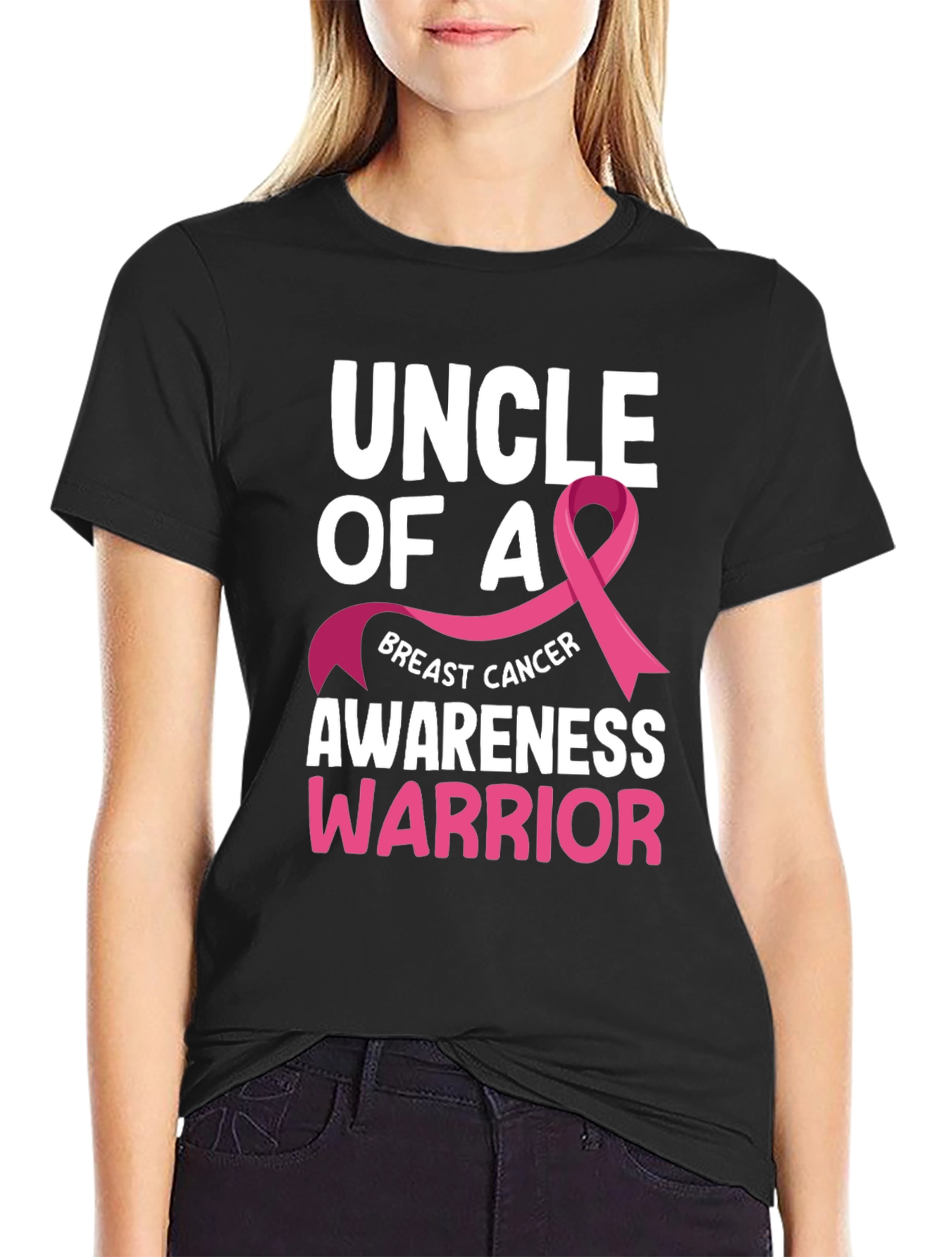 Uncle of a Breast Cancer Awareness Warrior T-Shirt