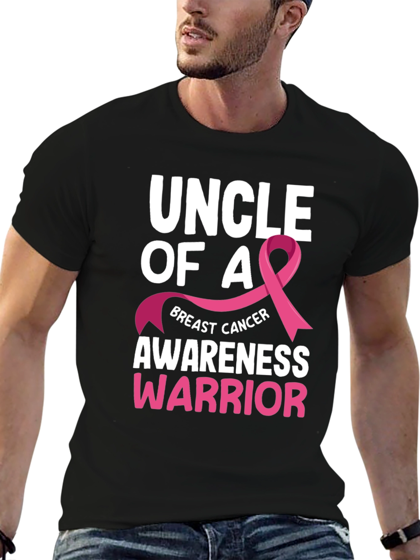Uncle of a Breast Cancer Awareness Warrior T-Shirt