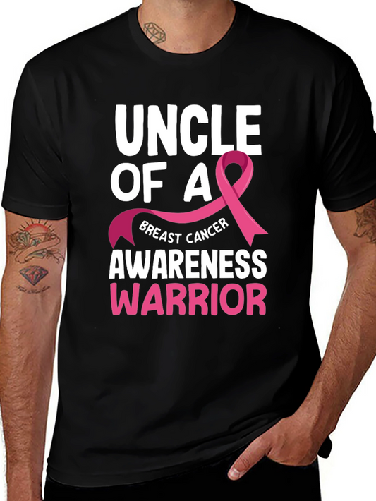 Uncle of a Breast Cancer Awareness Warrior T-Shirt