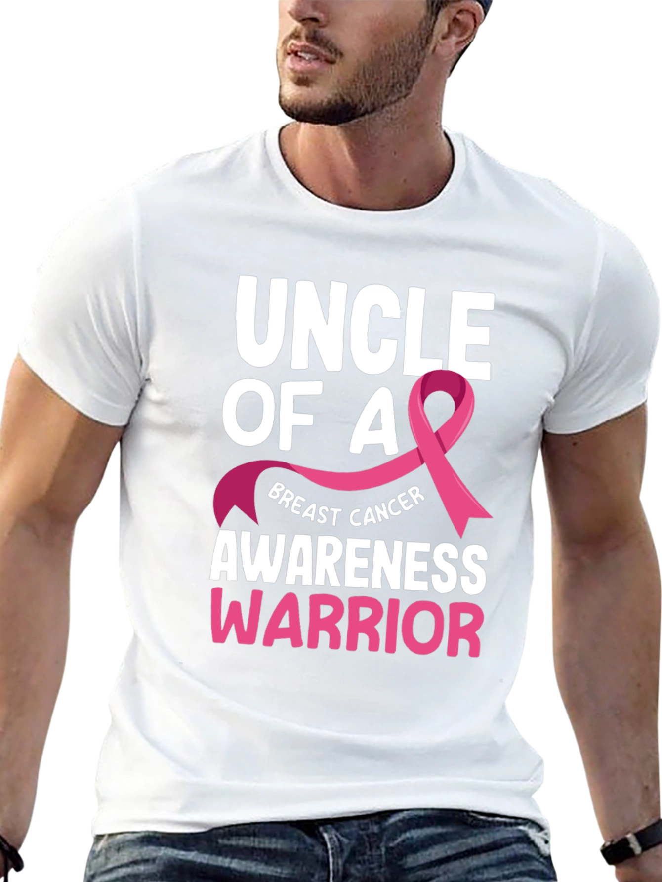 Uncle of a Breast Cancer Awareness Warrior T-Shirt