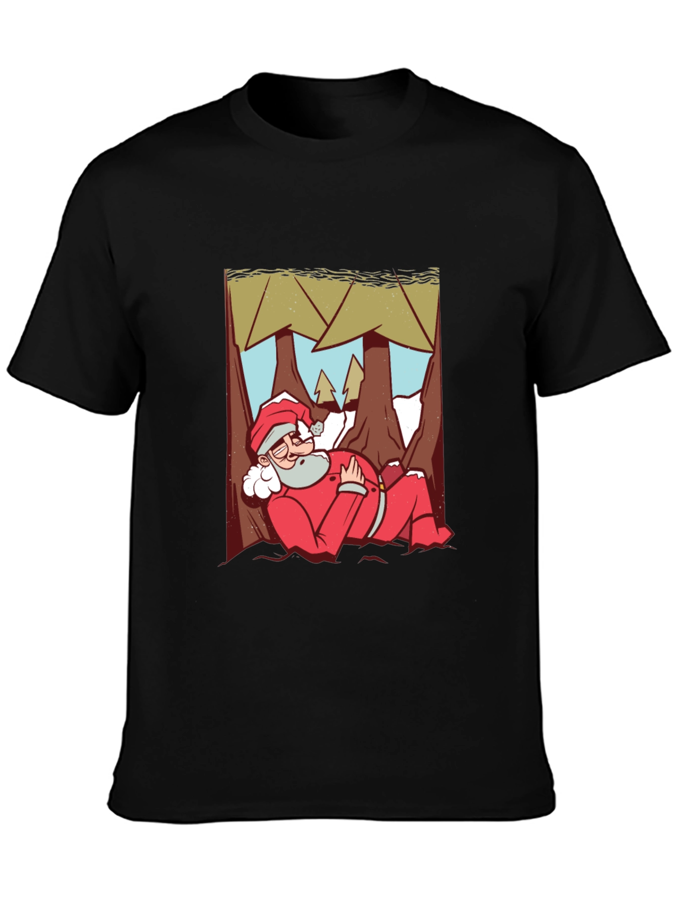 Relaxed Santa Graphic T-Shirt
