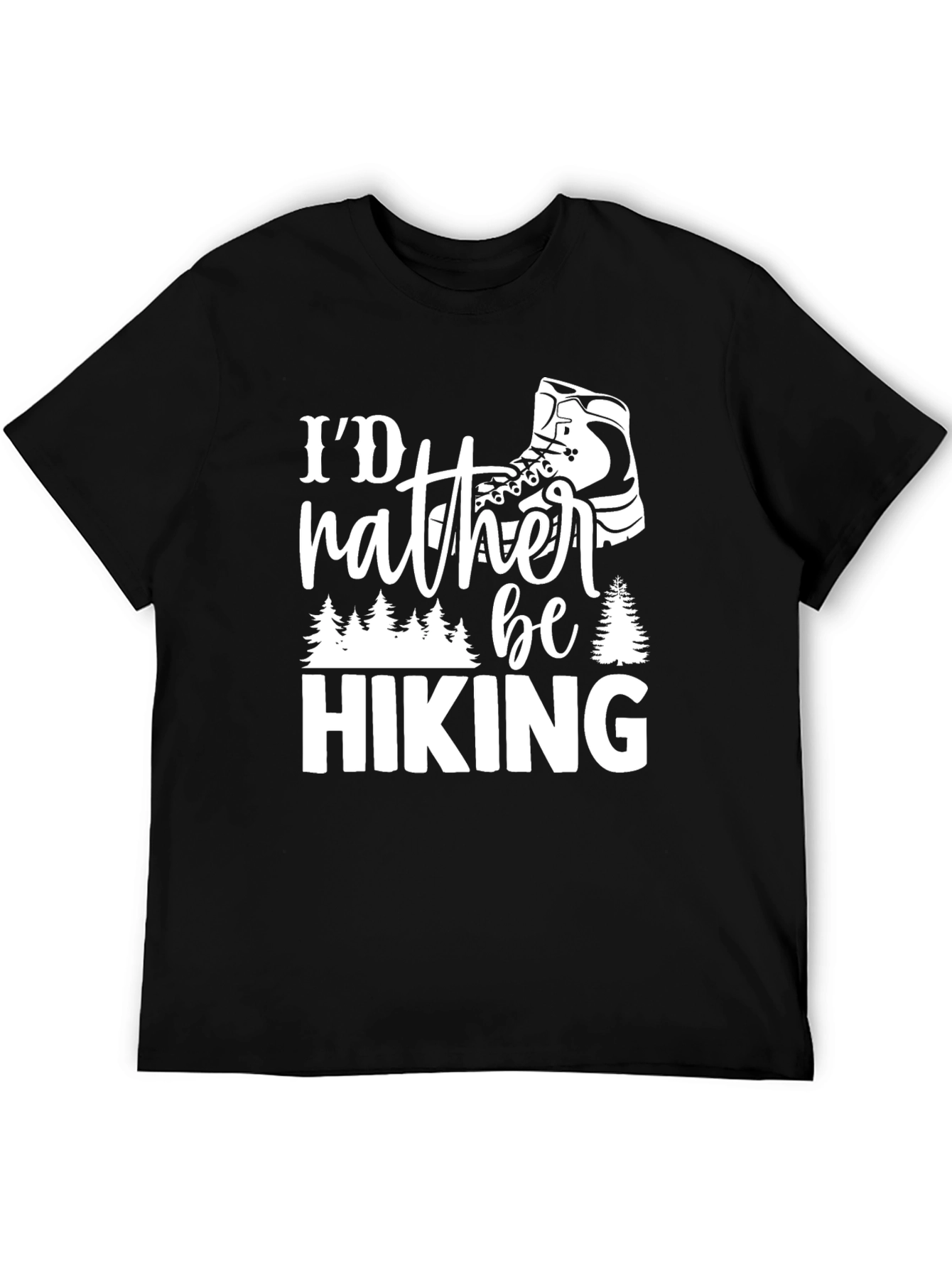 Id Rather Be Hiking Graphic T-Shirt - Adventure Apparel
