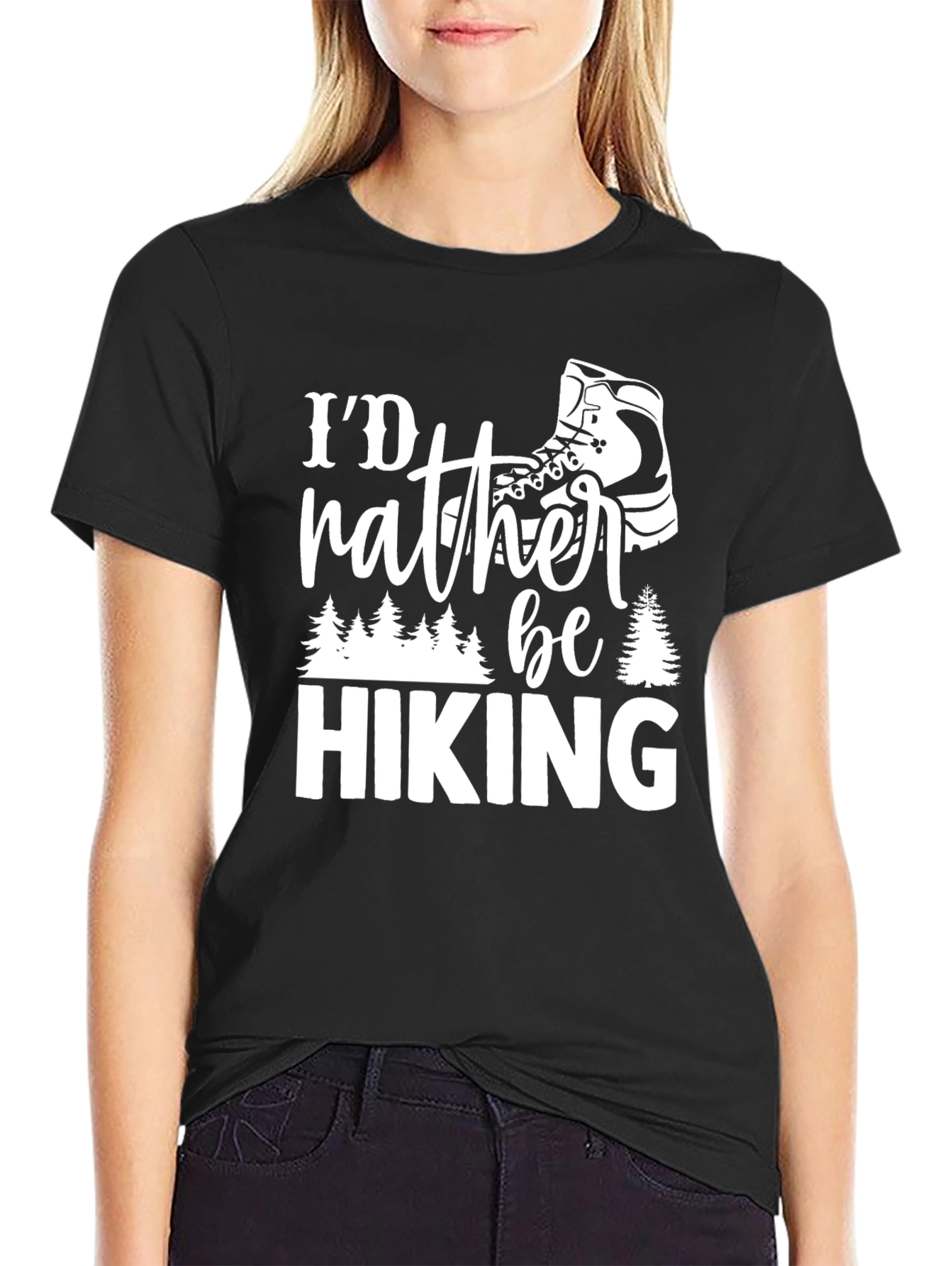 Id Rather Be Hiking Graphic T-Shirt - Adventure Apparel