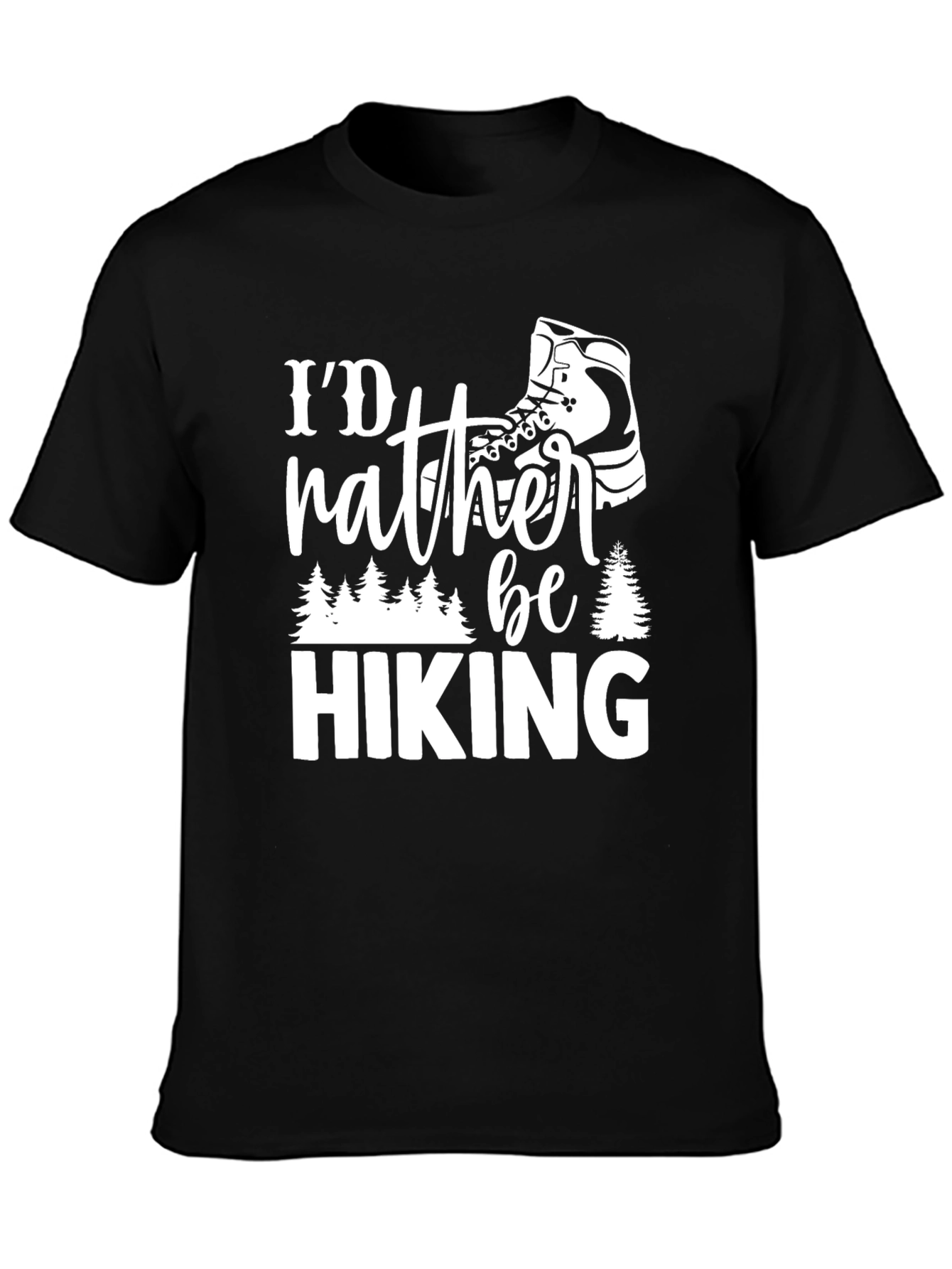 Id Rather Be Hiking Graphic T-Shirt - Adventure Apparel