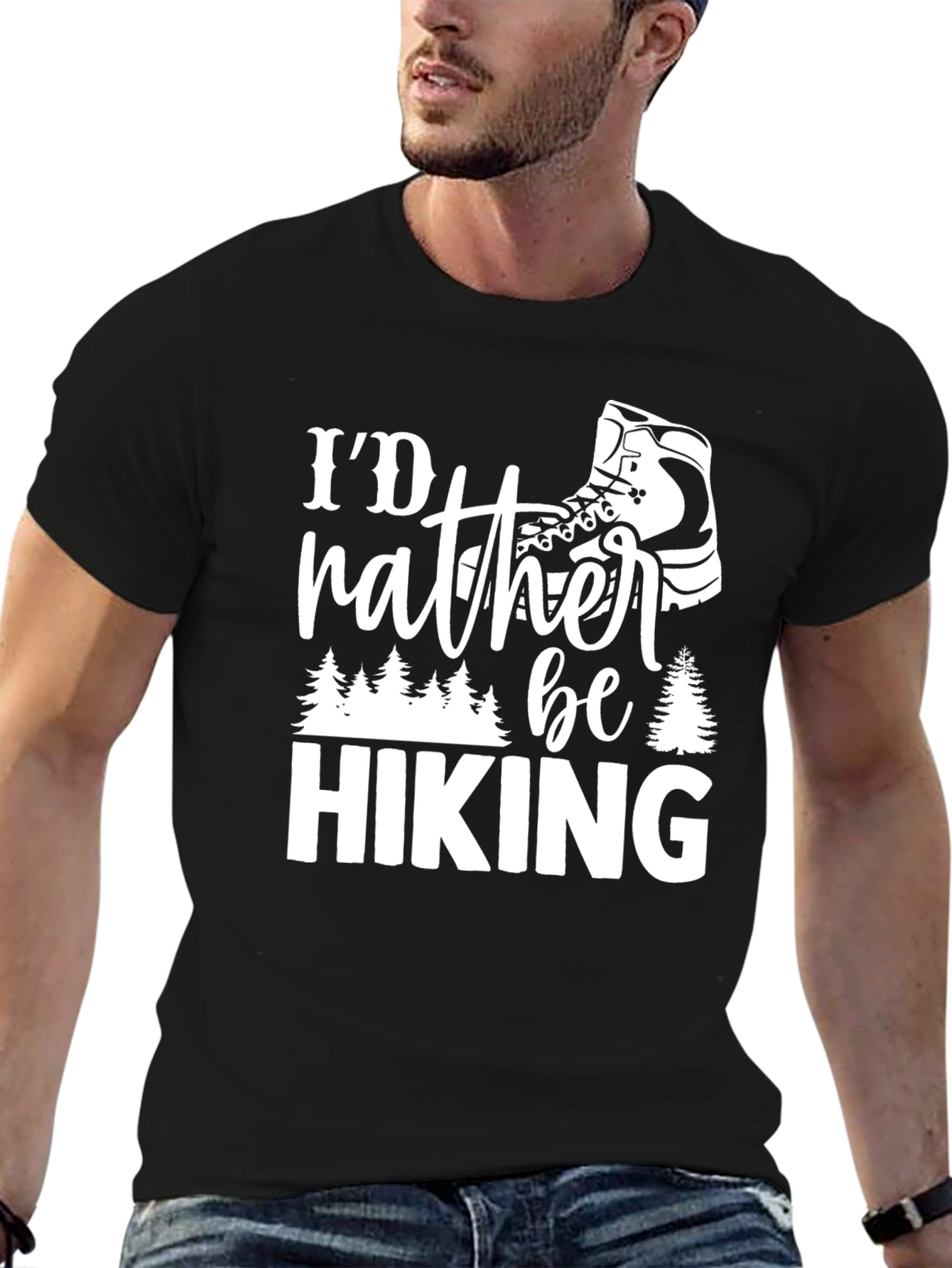Id Rather Be Hiking Graphic T-Shirt - Adventure Apparel