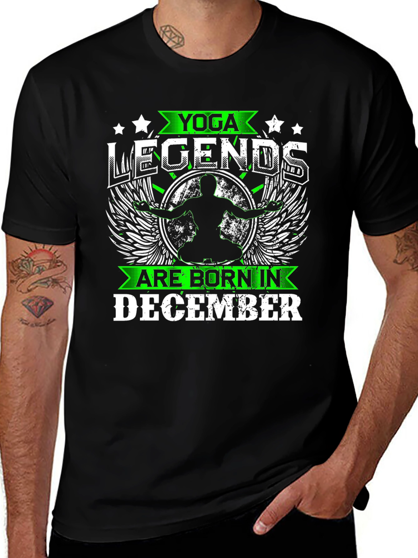 Yoga Legends December Birthday T-Shirt