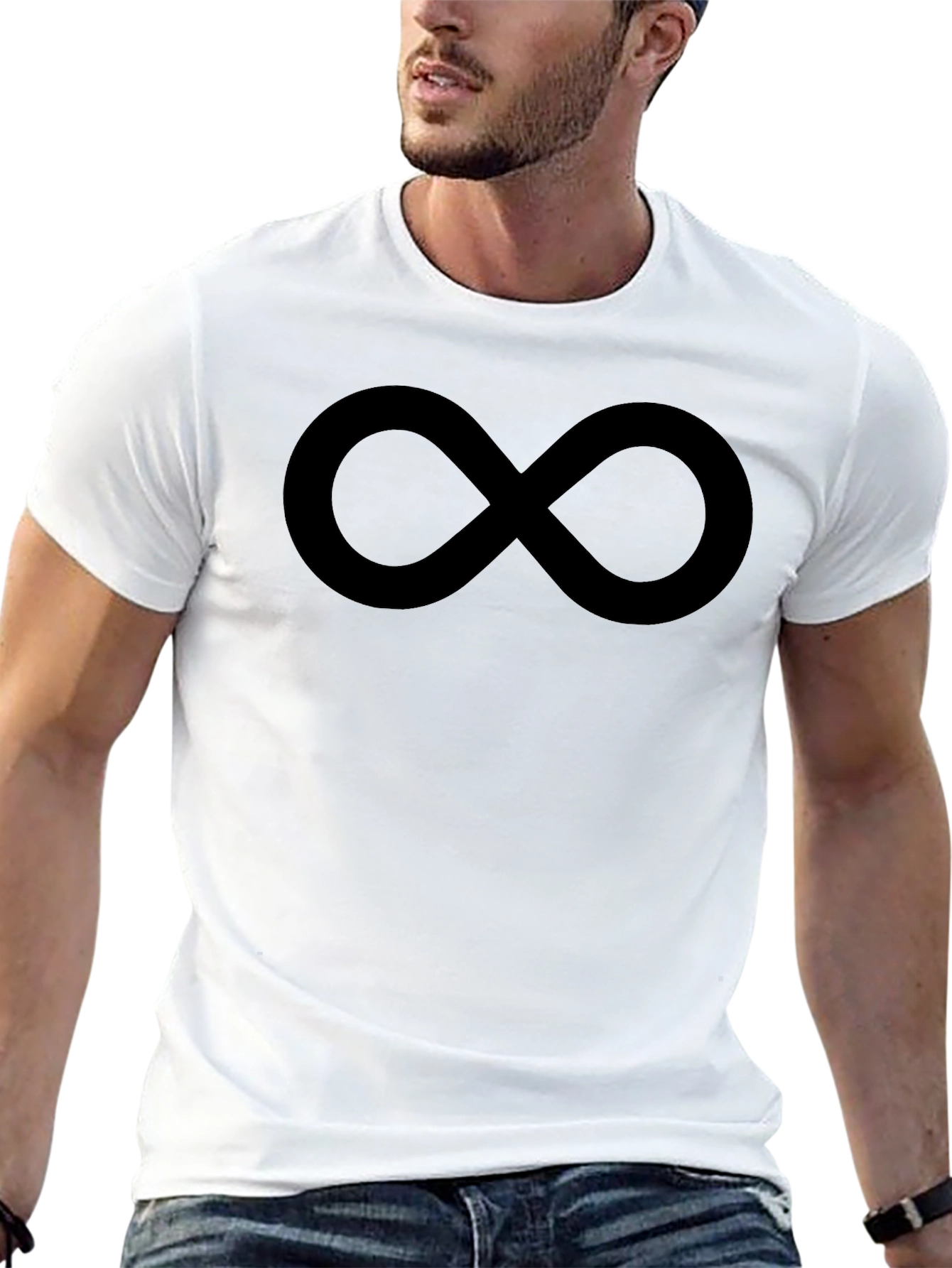 Infinity Symbol Black T-Shirt