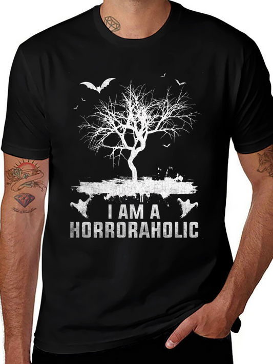 Horroraholic Graphic Tee - Spooky Season Style