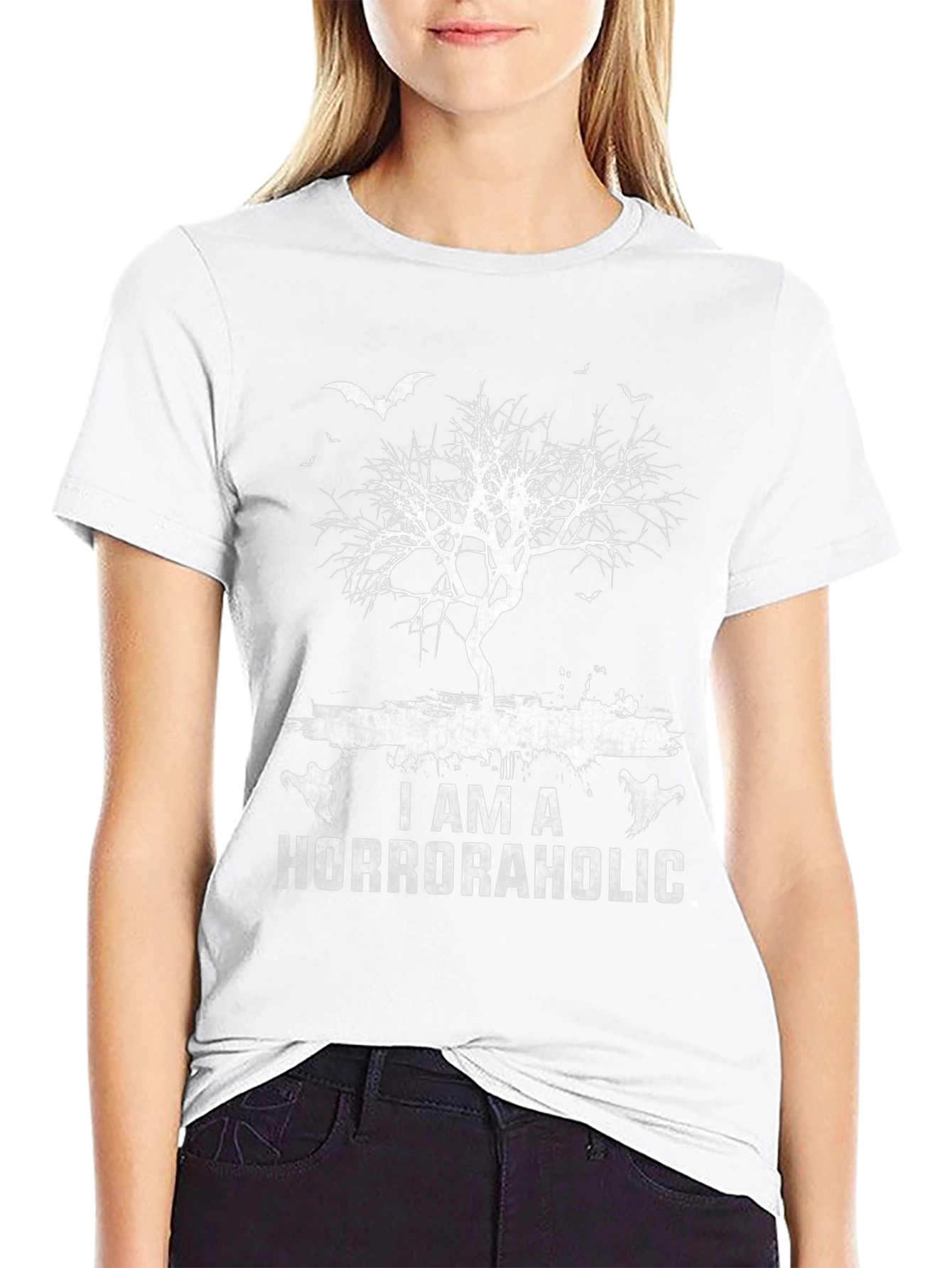 Horroraholic Graphic Tee - Spooky Season Style