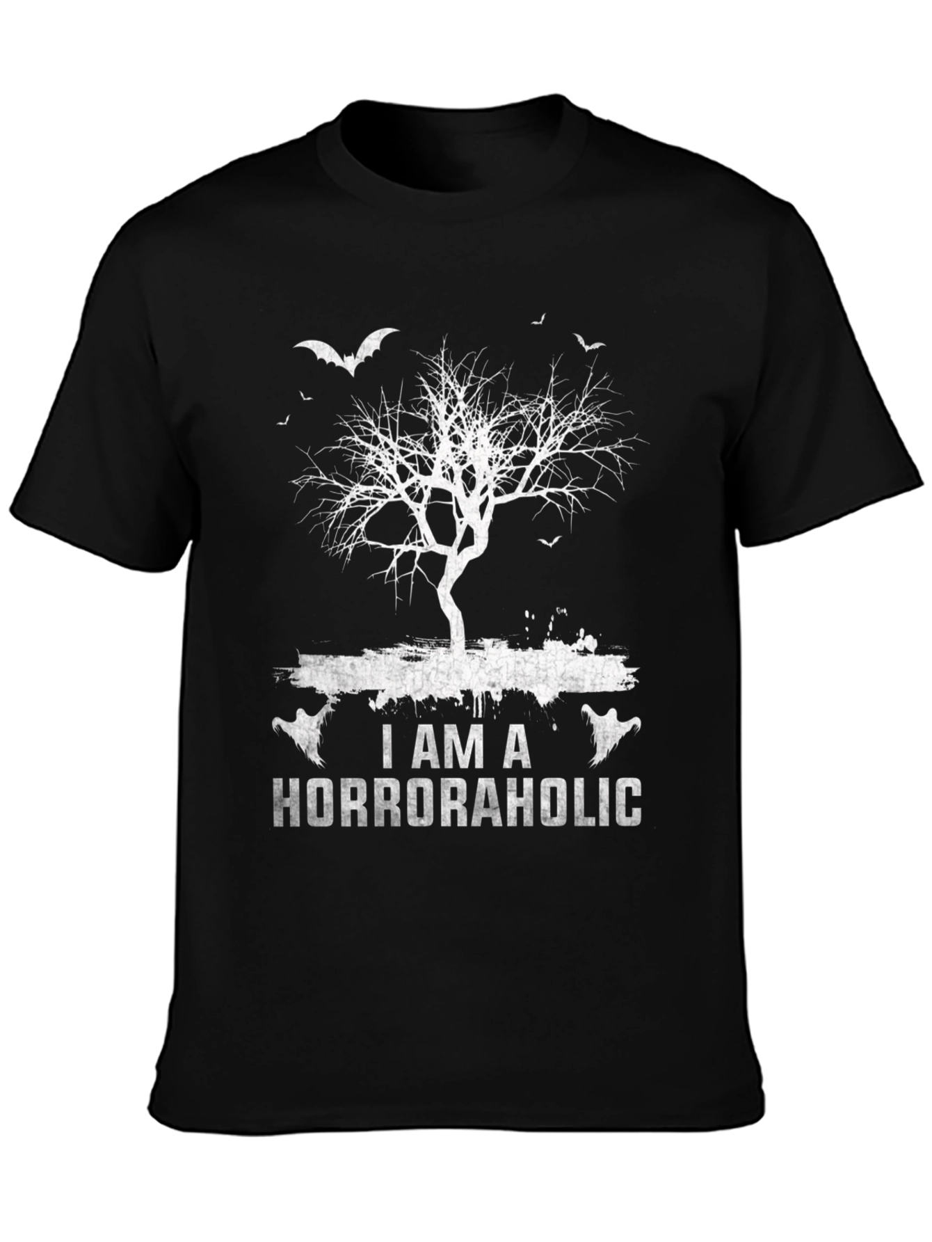 Horroraholic Graphic Tee - Spooky Season Style