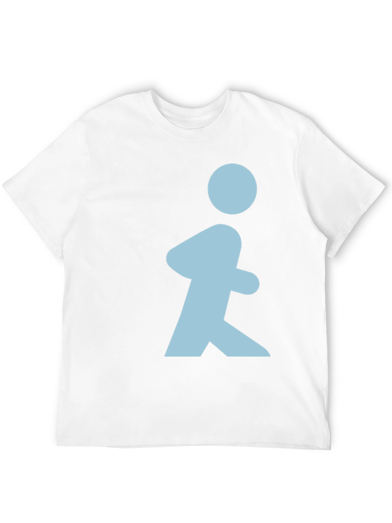 Walking Man Graphic T-Shirt - Black