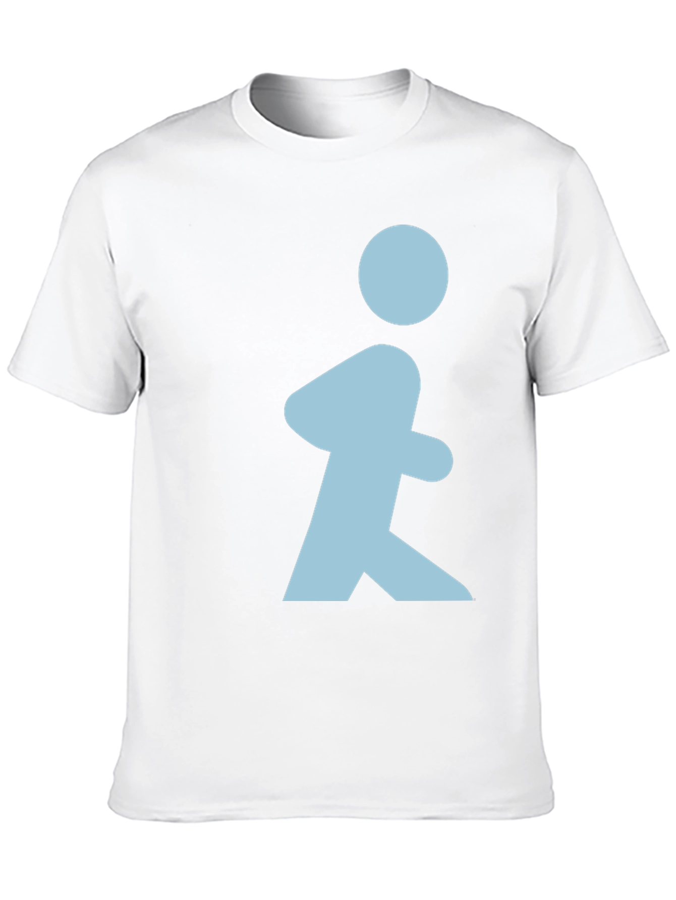 Walking Man Graphic T-Shirt - Black