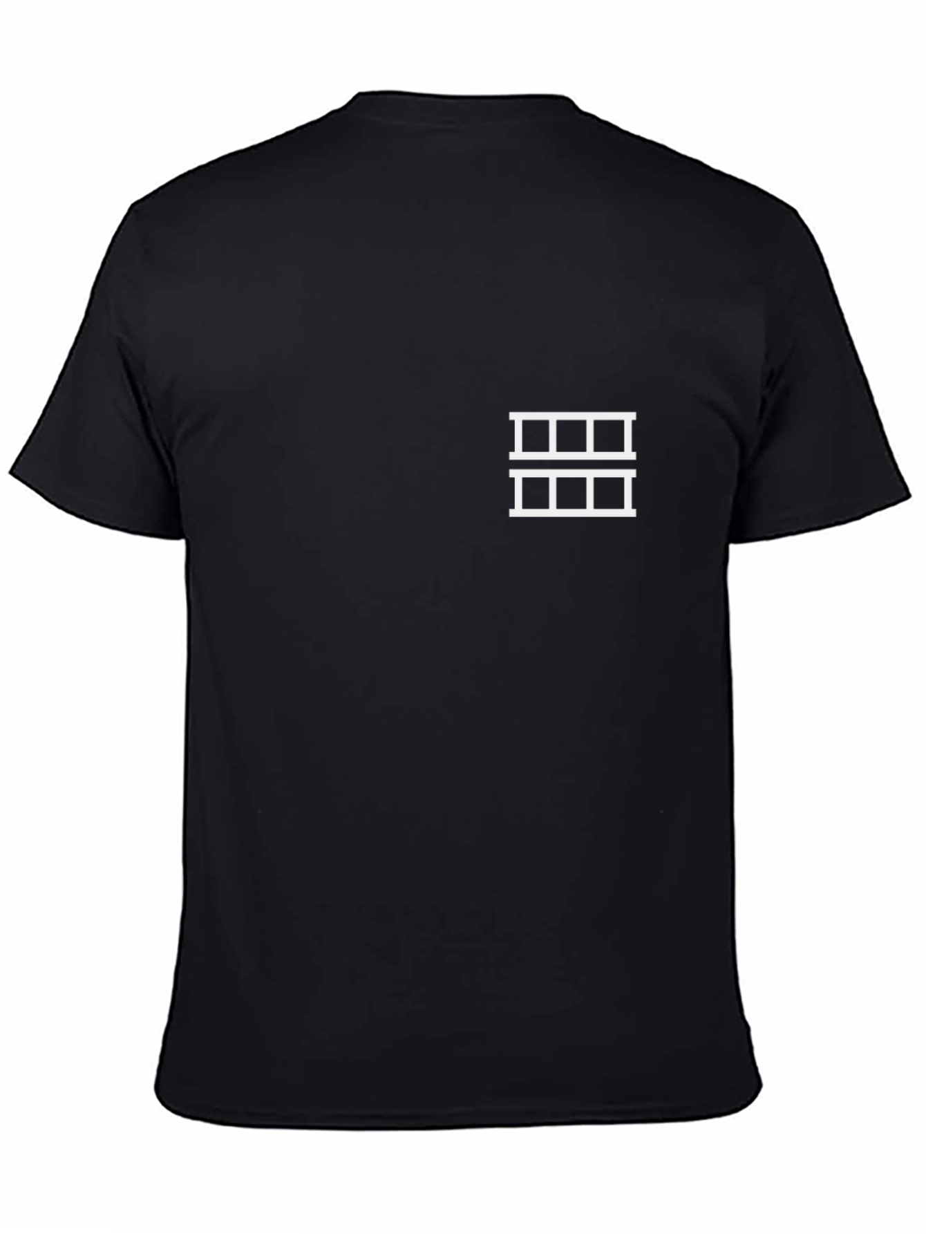Film Reel Graphic Tee - Black Cotton T-Shirt