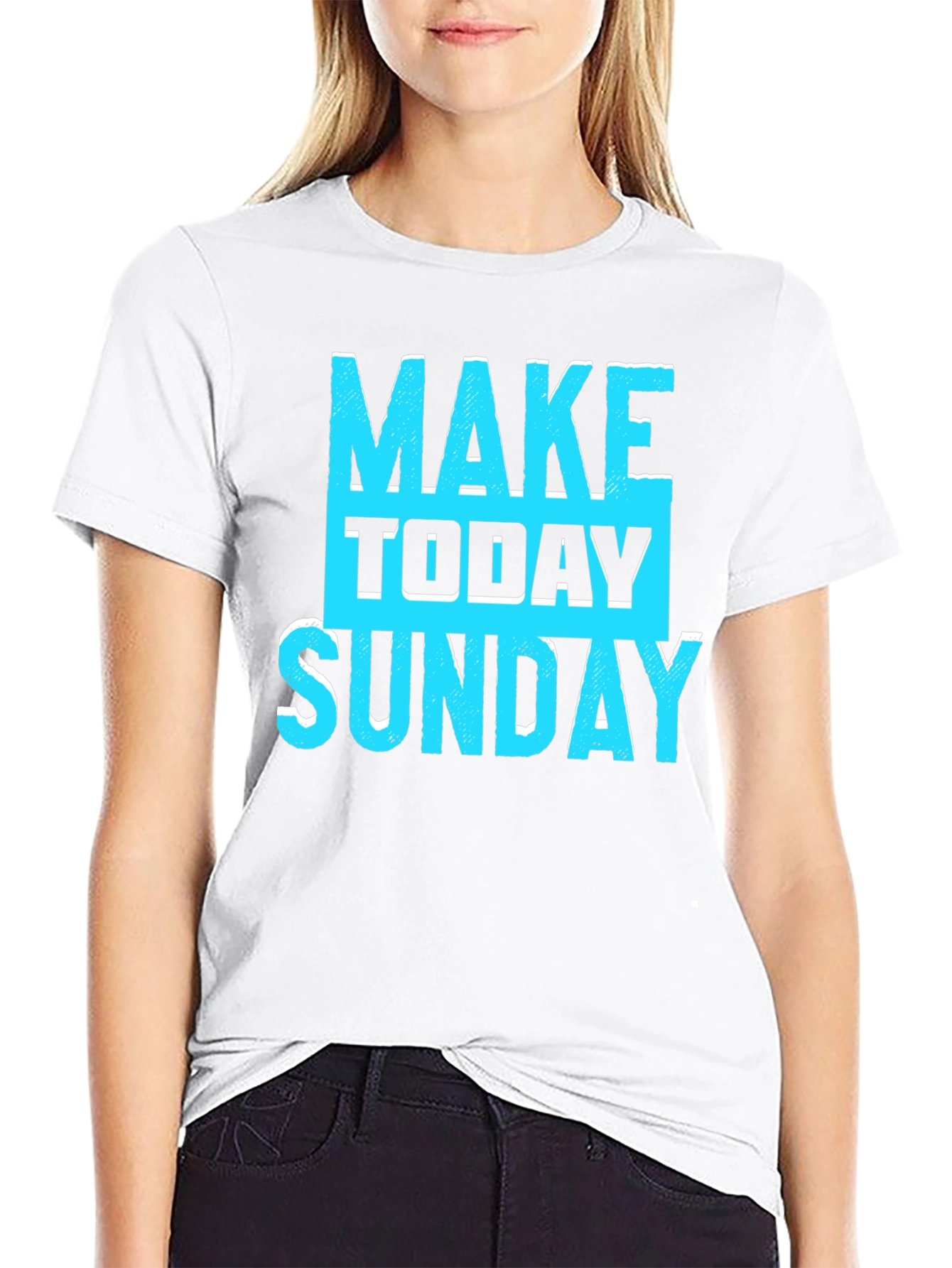 Make Today Sunday Graphic Tee - Cool Casual T-Shirt