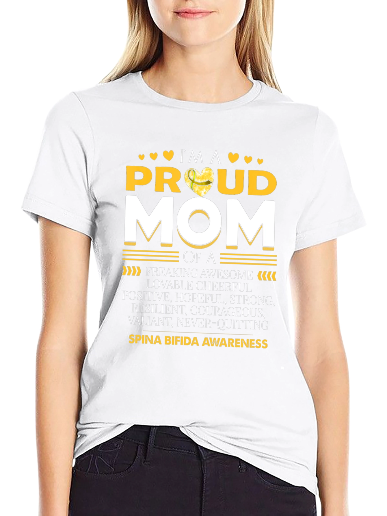 Proud Mom of Spina Bifida Awareness T-Shirt