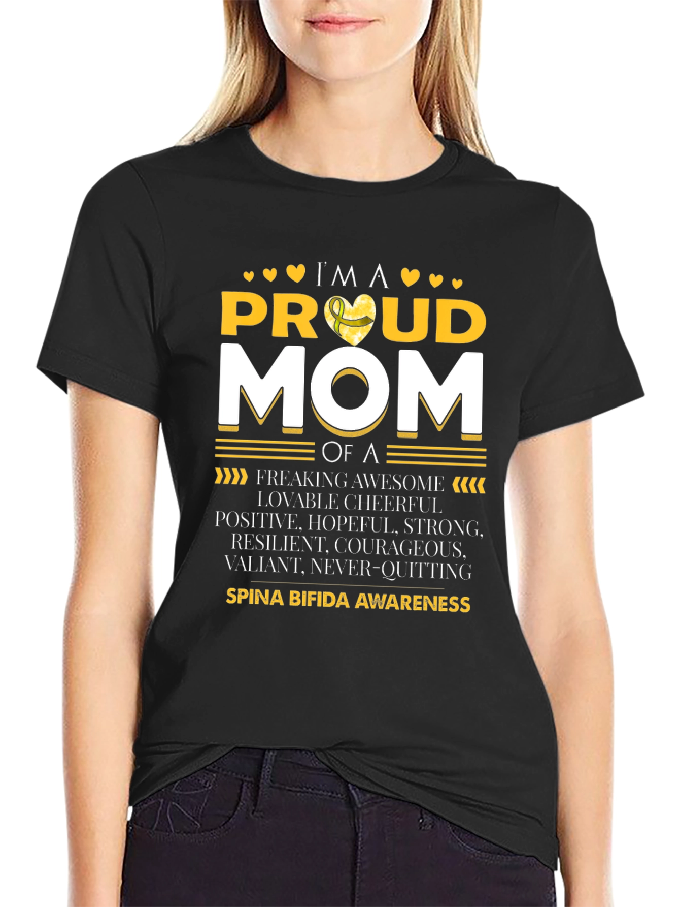 Proud Mom of Spina Bifida Awareness T-Shirt