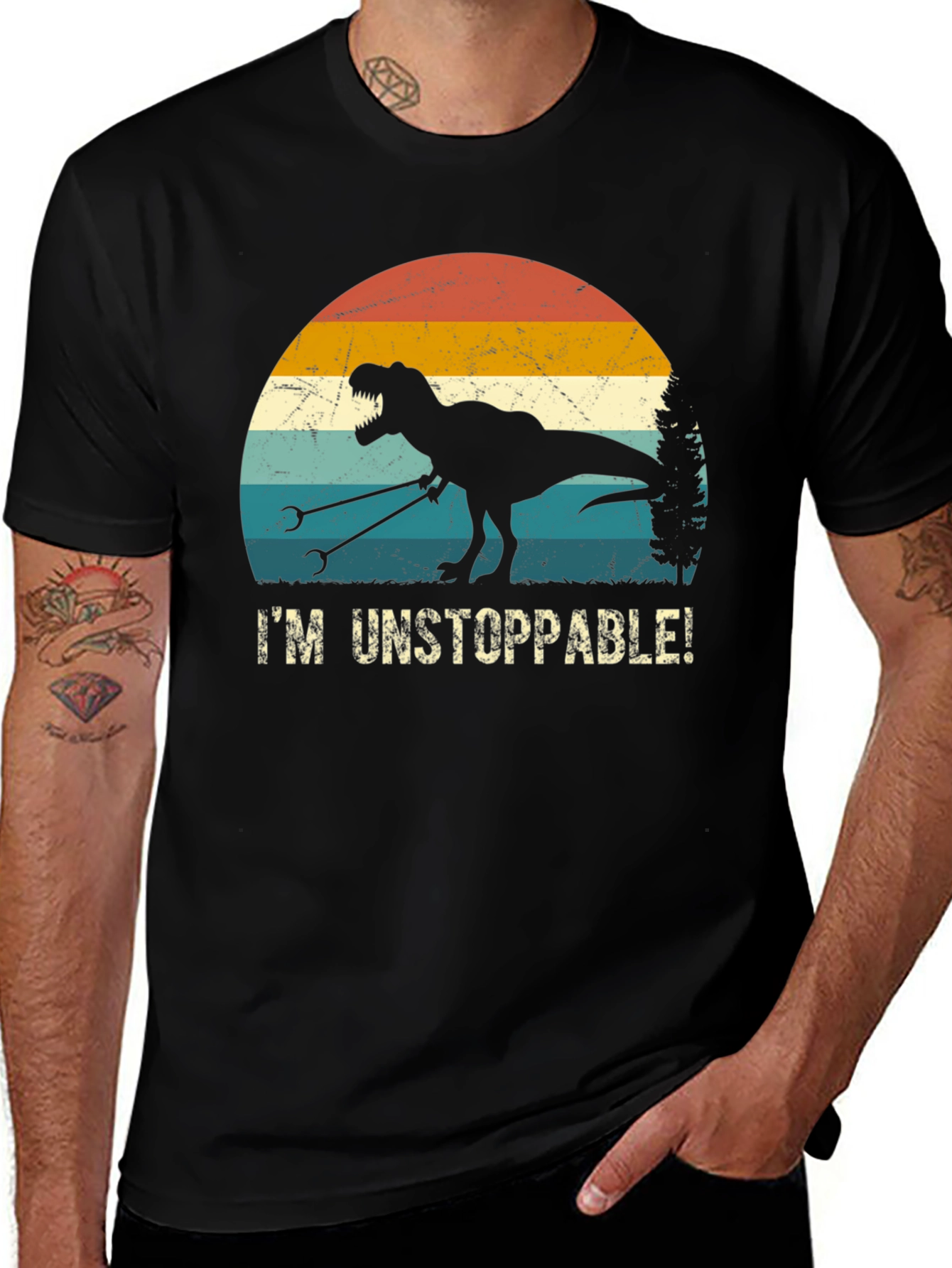 Im Unstoppable Dinosaur Graphic Tee