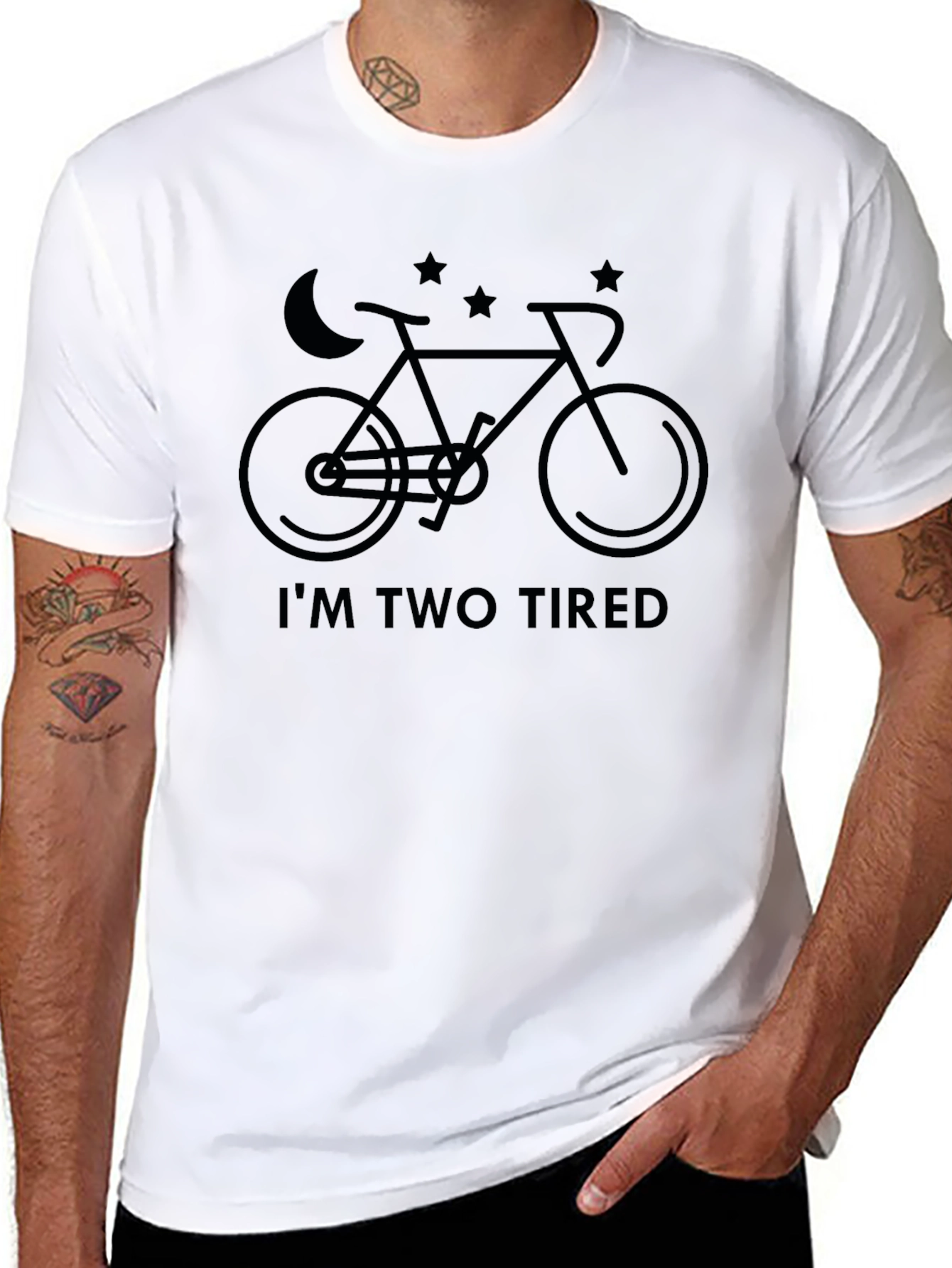 Im Two Tired Bike Graphic T-Shirt