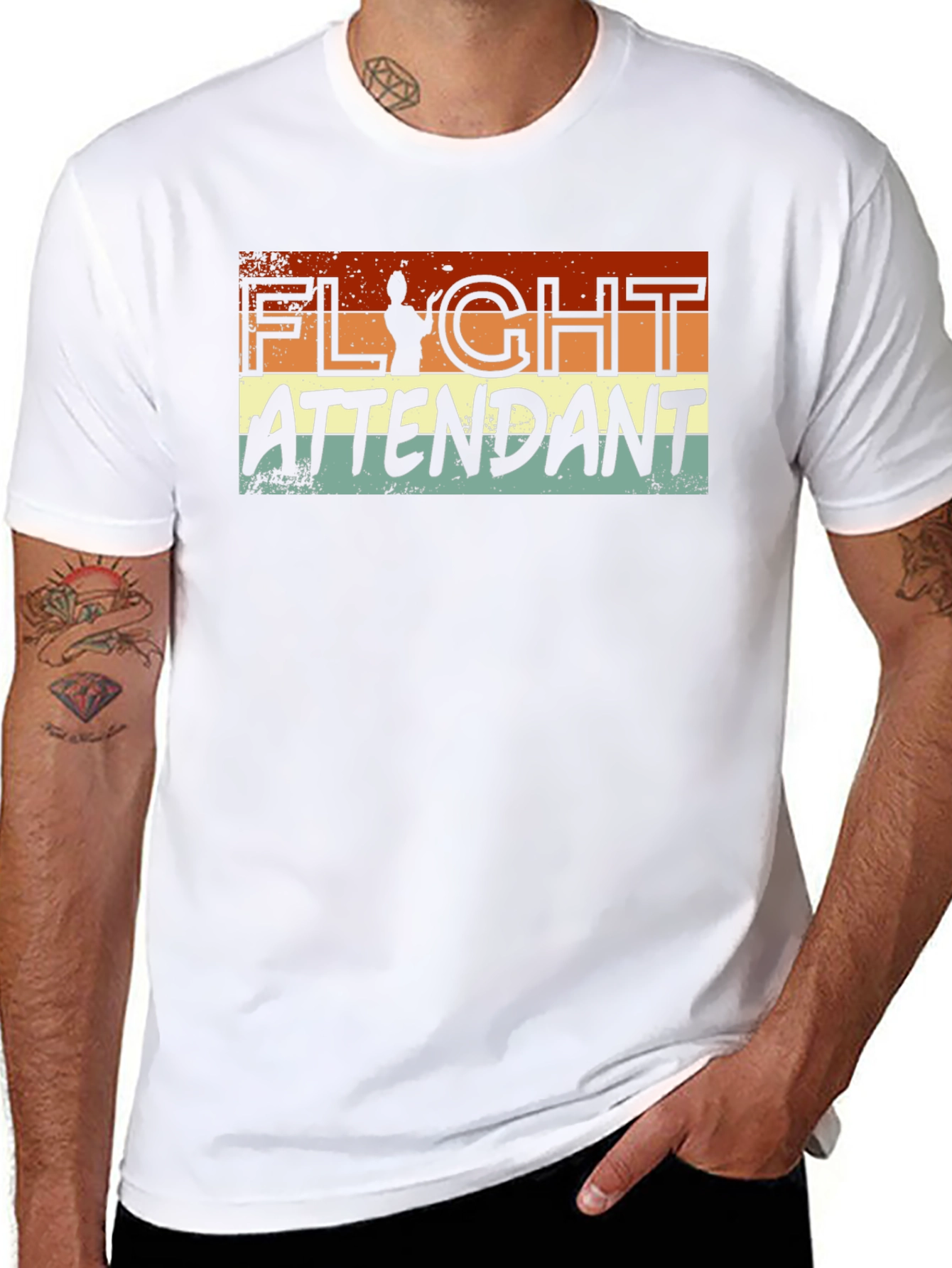 Retro Flight Attendant Graphic Tee