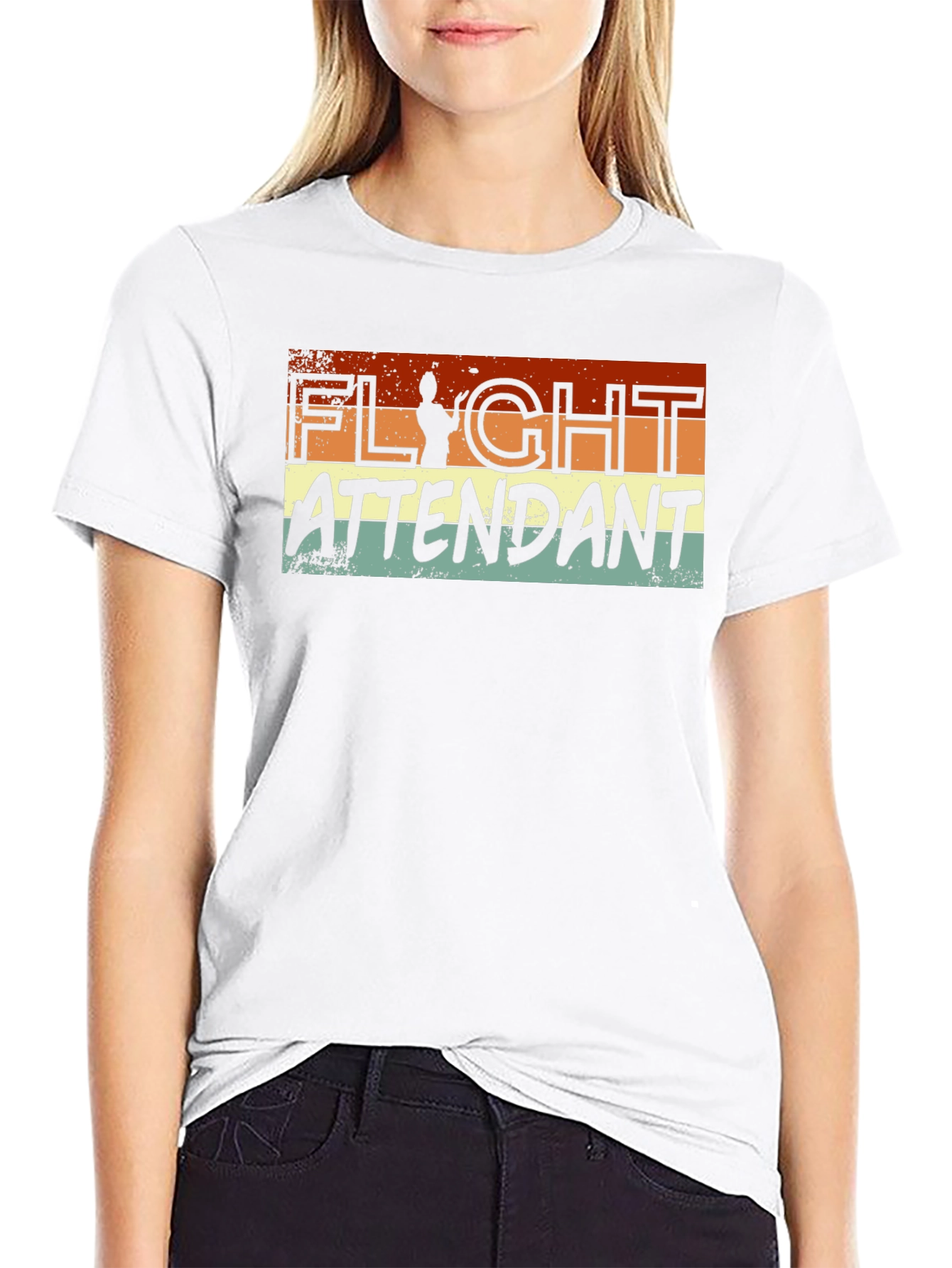 Retro Flight Attendant Graphic Tee