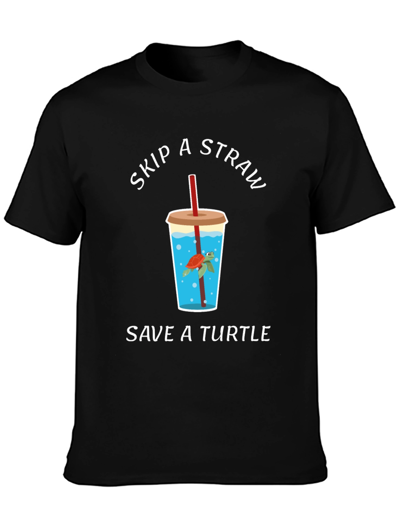 Skip a Straw Save a Turtle Graphic Tee