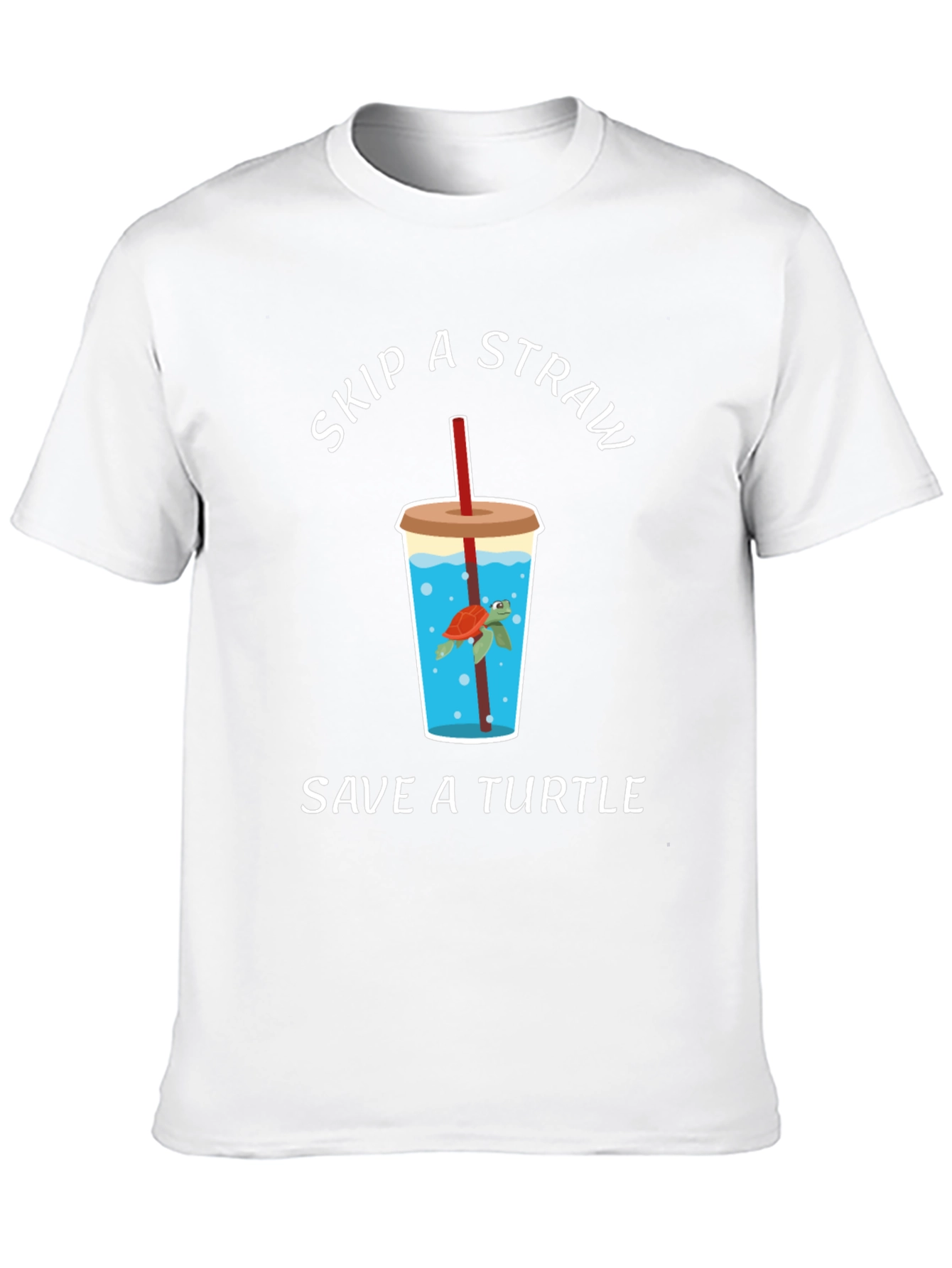 Skip a Straw Save a Turtle Graphic Tee