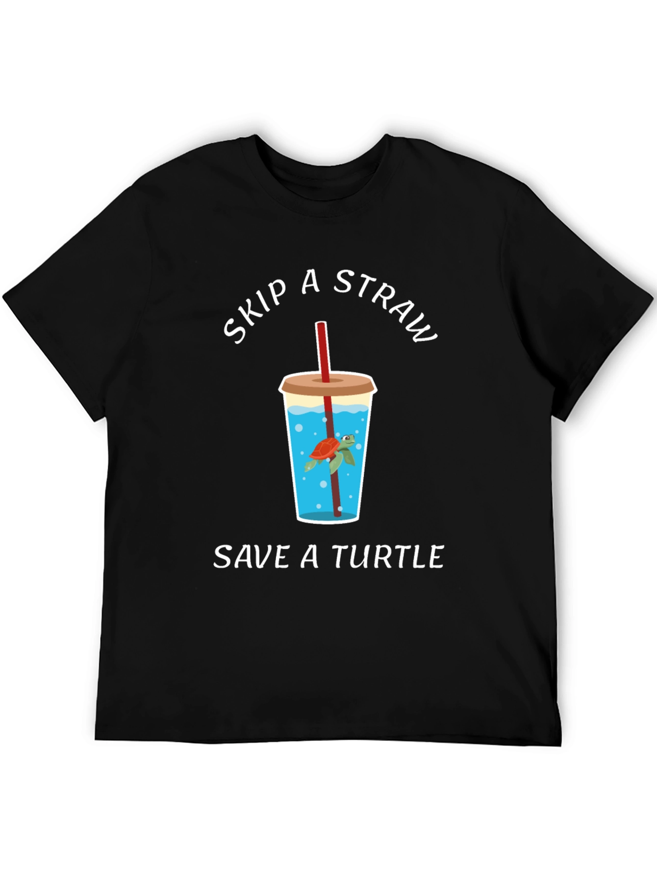 Skip a Straw Save a Turtle Graphic Tee