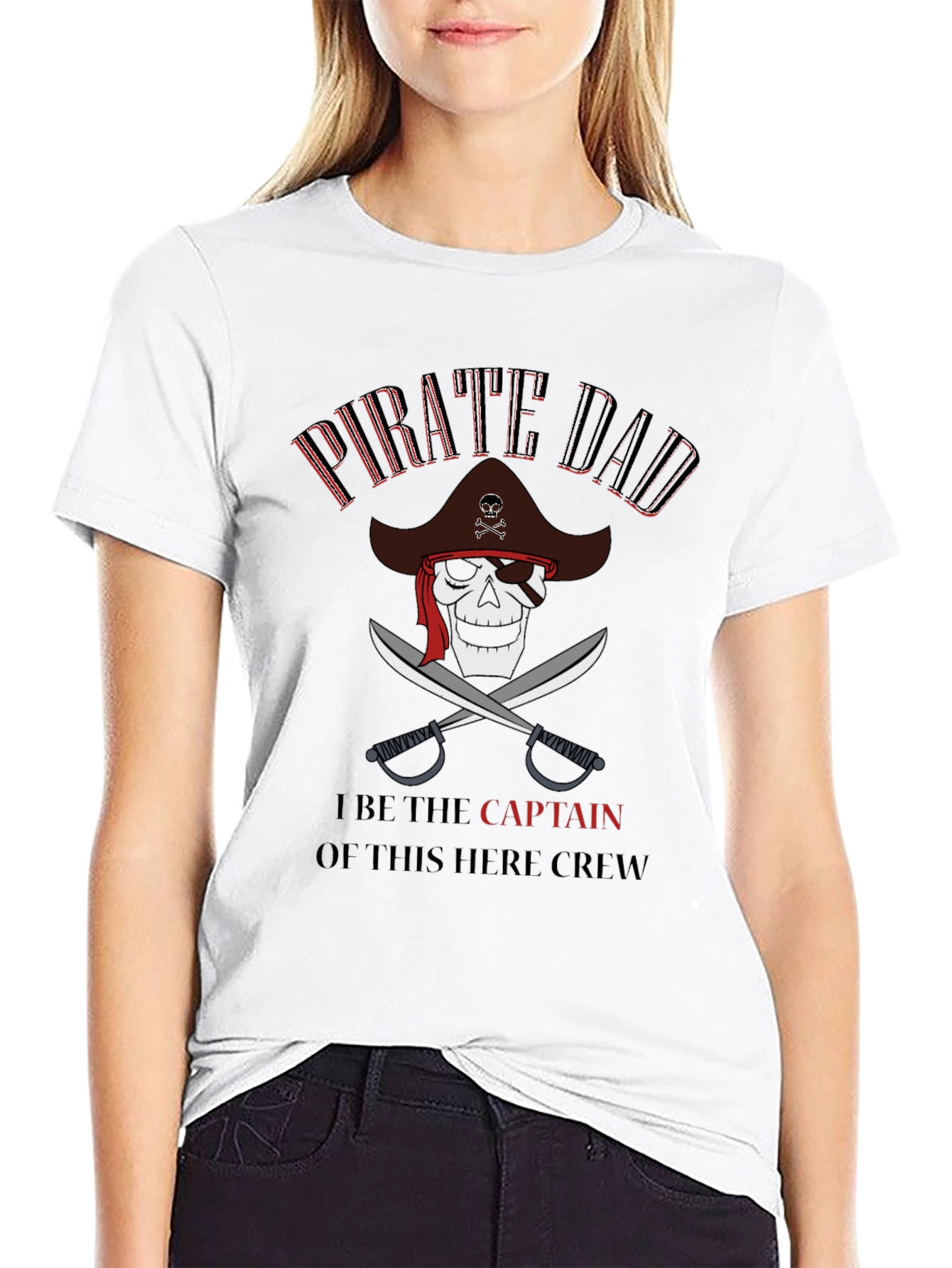 Pirate Dad T-Shirt - Captain of This Crew!