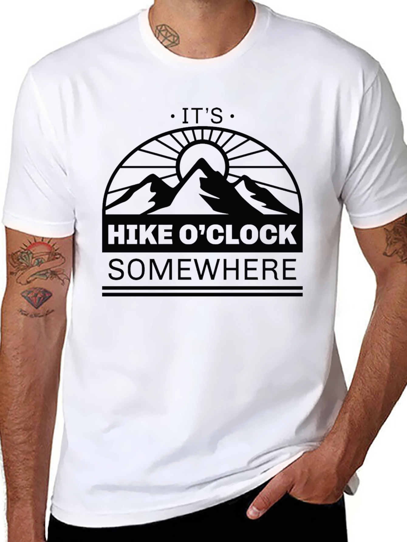 Hike OClock Somewhere Graphic T-Shirt